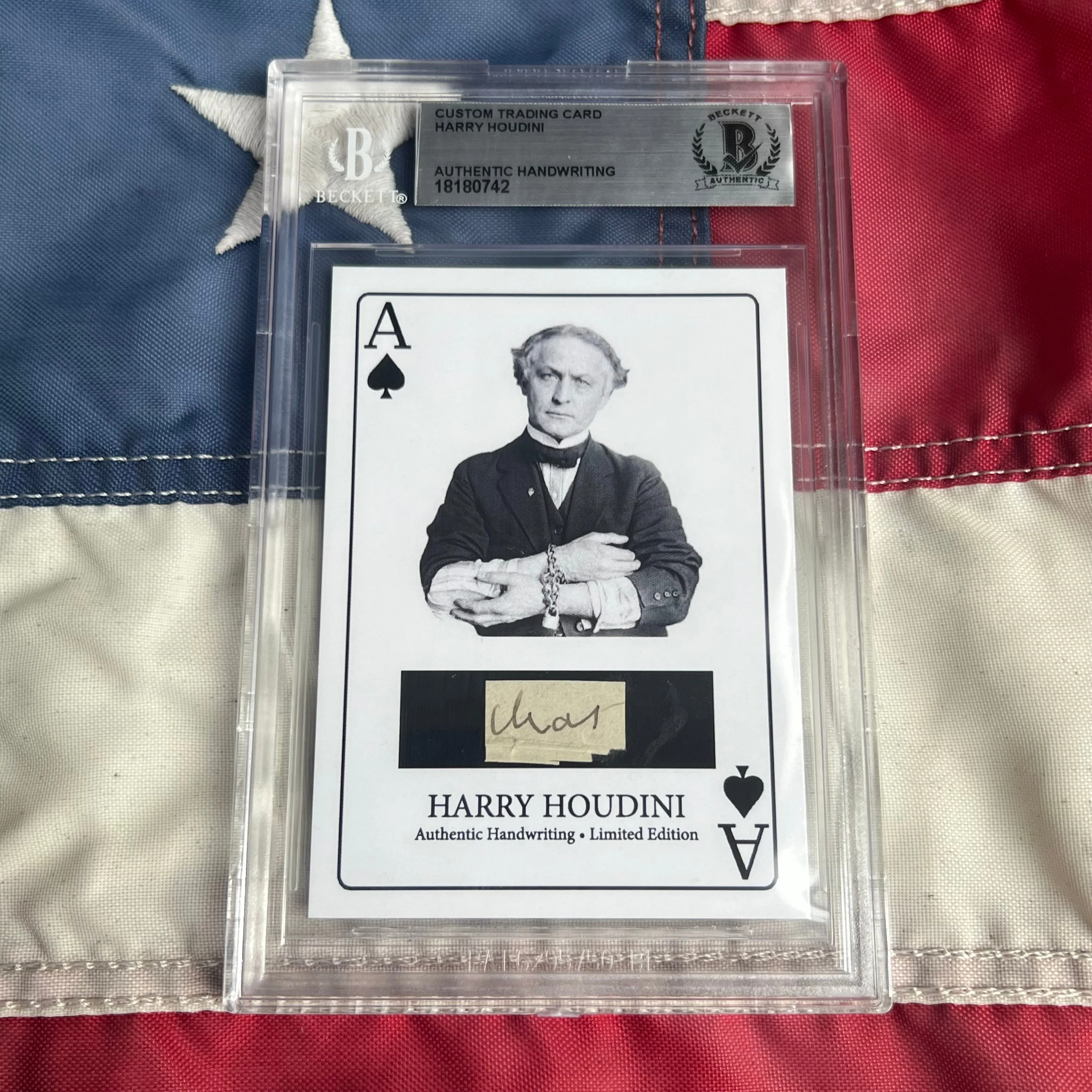 Harry Houdini Handwritten Word - Cut from a Autograph Letter Signed Beckett - Image 13
