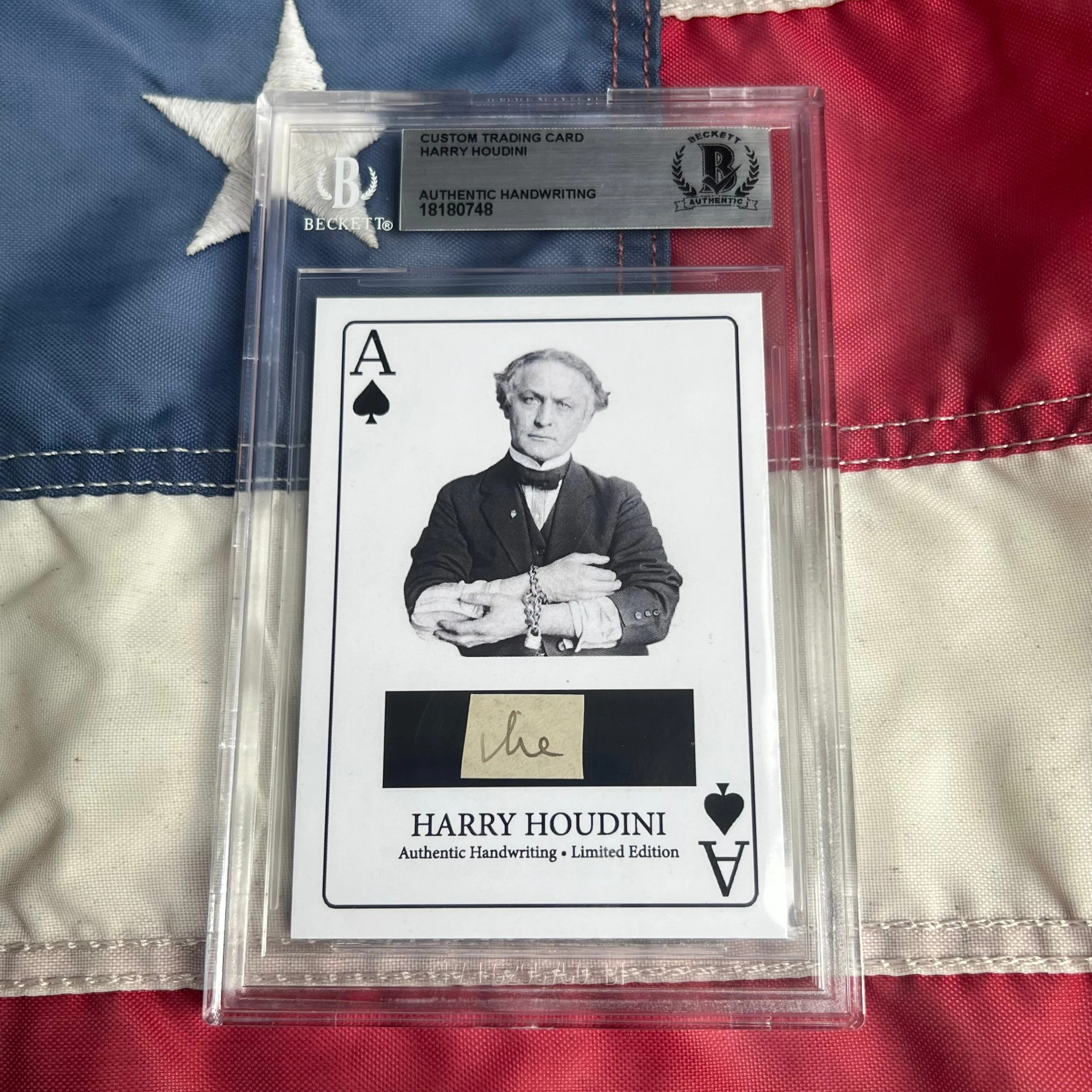 Harry Houdini Handwritten Word - Cut from a Autograph Letter Signed Beckett - Image 15
