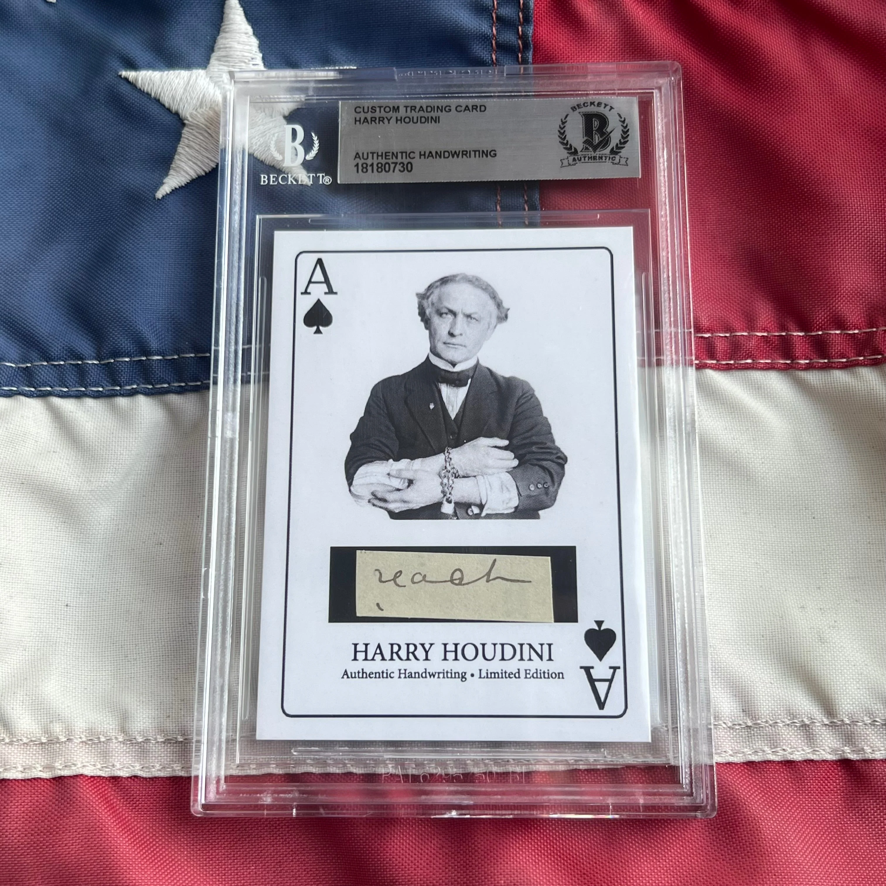Harry Houdini Handwritten Word - Cut from a Autograph Letter Signed Beckett - Image 21