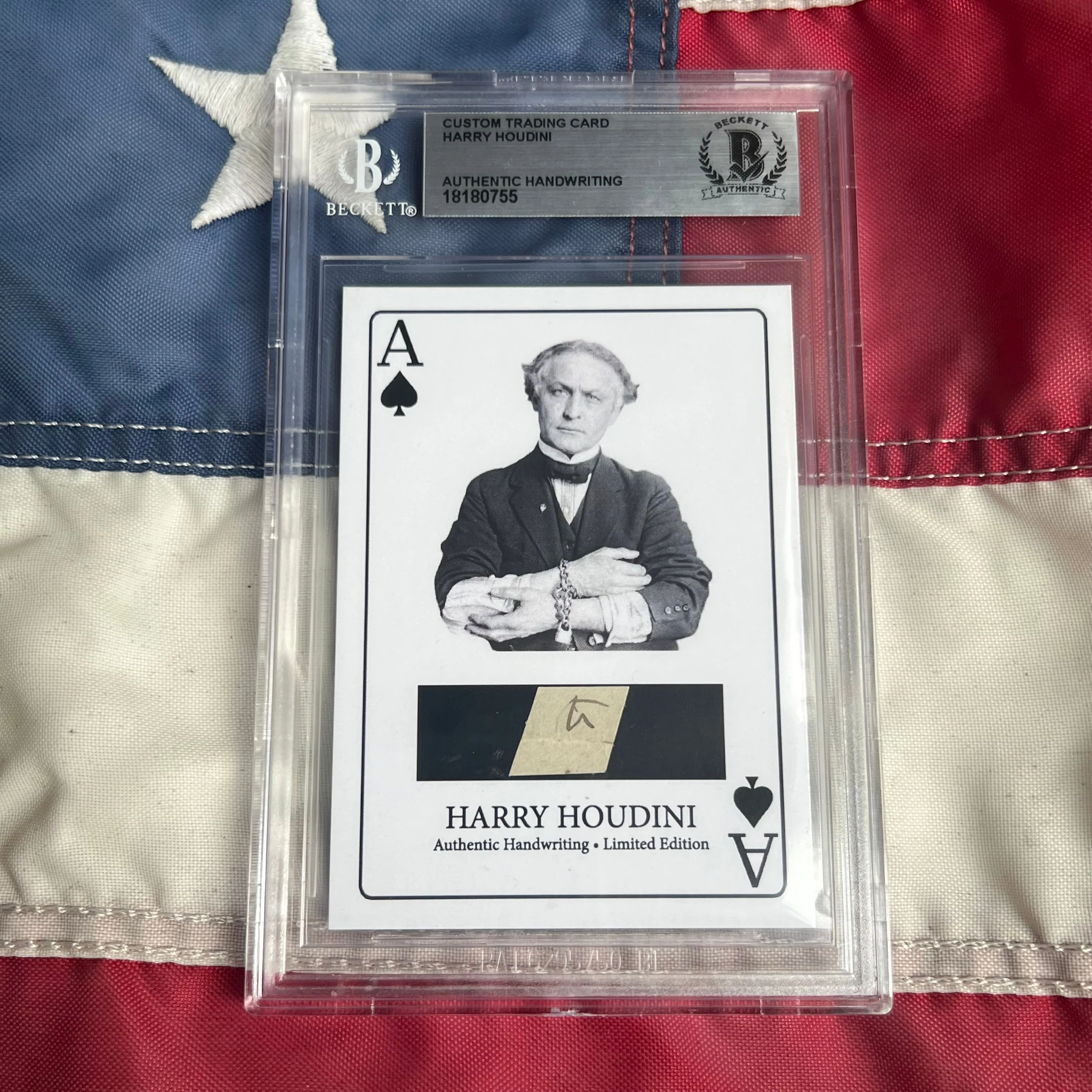 Harry Houdini Handwritten Word - Cut from a Autograph Letter Signed Beckett - Image 6