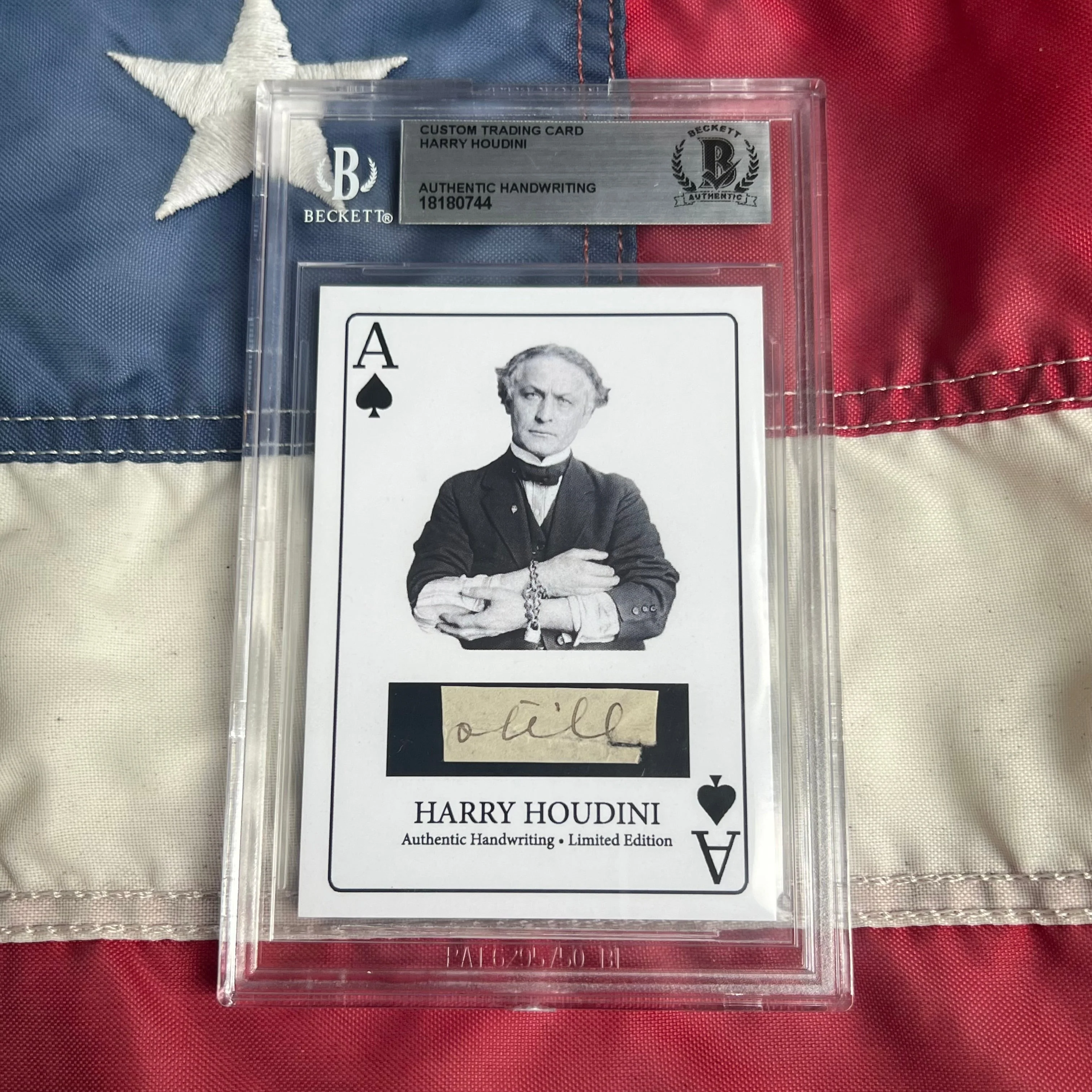 Harry Houdini Handwritten Word - Cut from a Autograph Letter Signed Beckett - Image 7