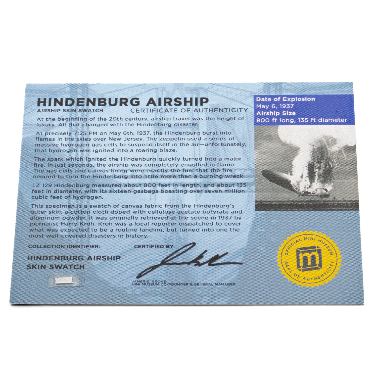 Hindenburg Airship Skin - Card Display - Image 5