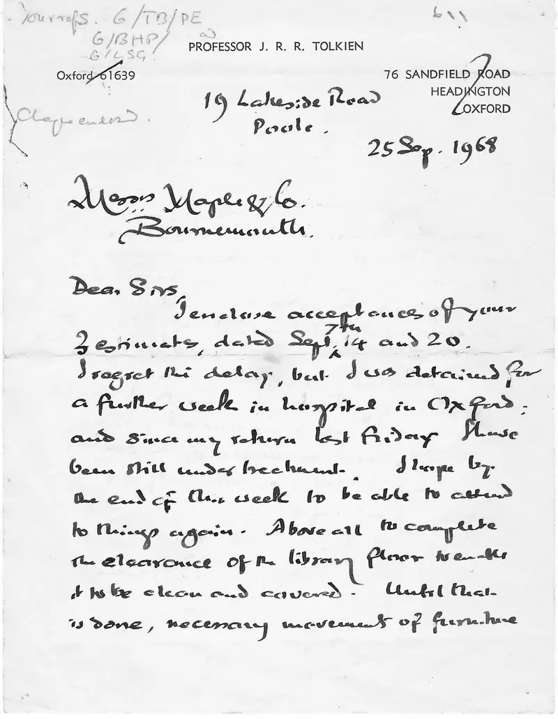 J. R. R. Tolkien Beckett Encapsulated Handwriting Removed from an Autograph Letter Signed - Image 8