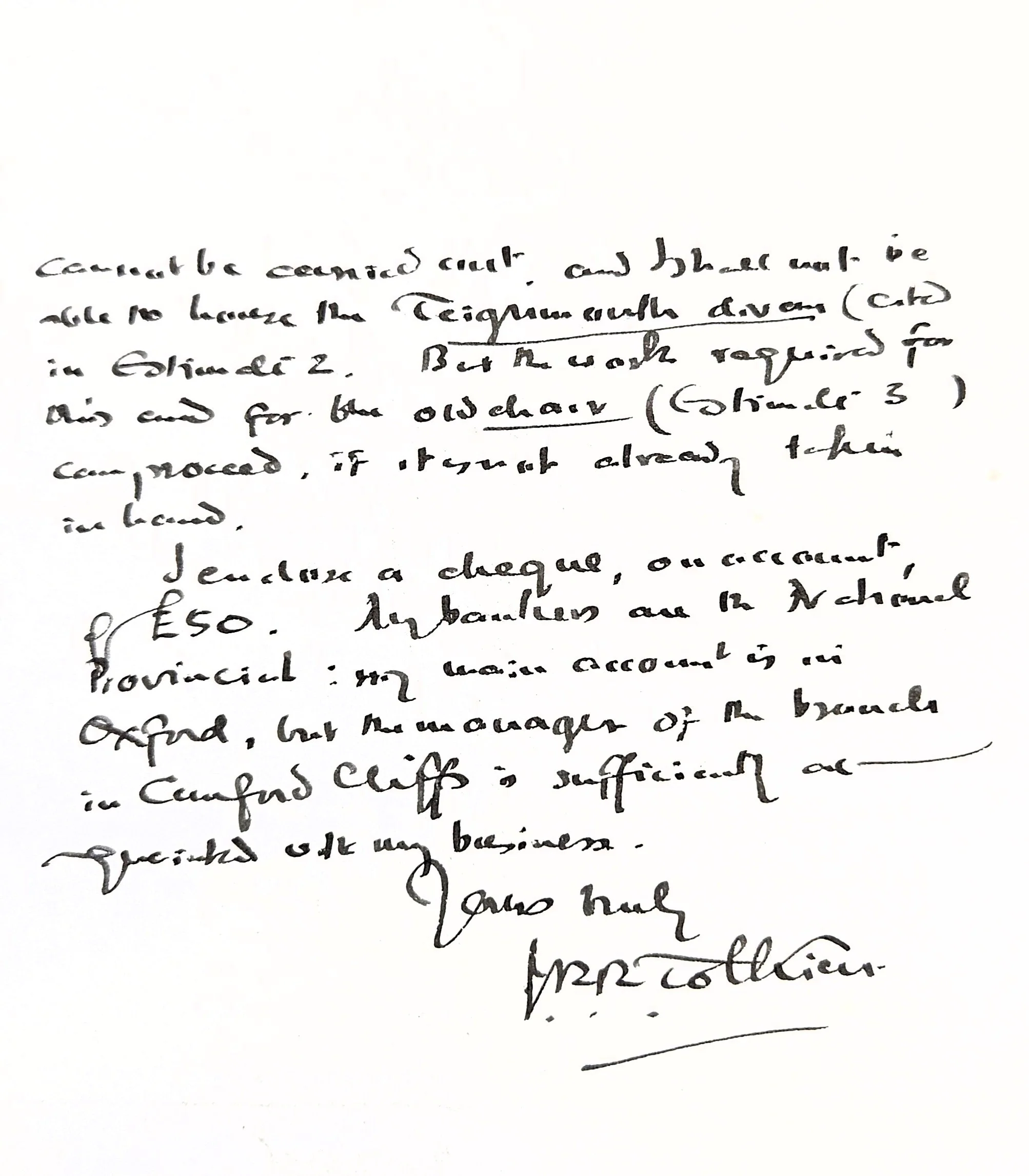 J. R. R. Tolkien Beckett Encapsulated Handwriting Removed from an Autograph Letter Signed - Image 9