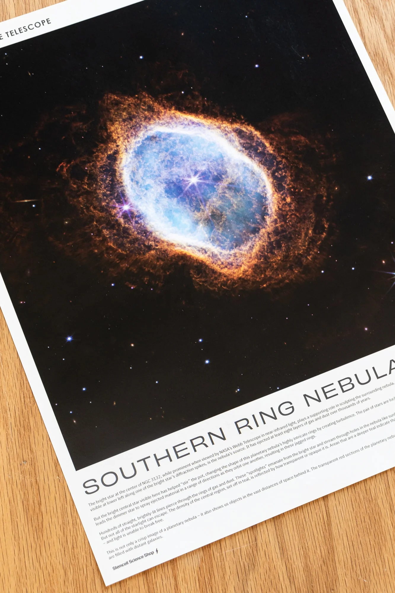 Southern Ring Nebula JWST Poster - Image 2