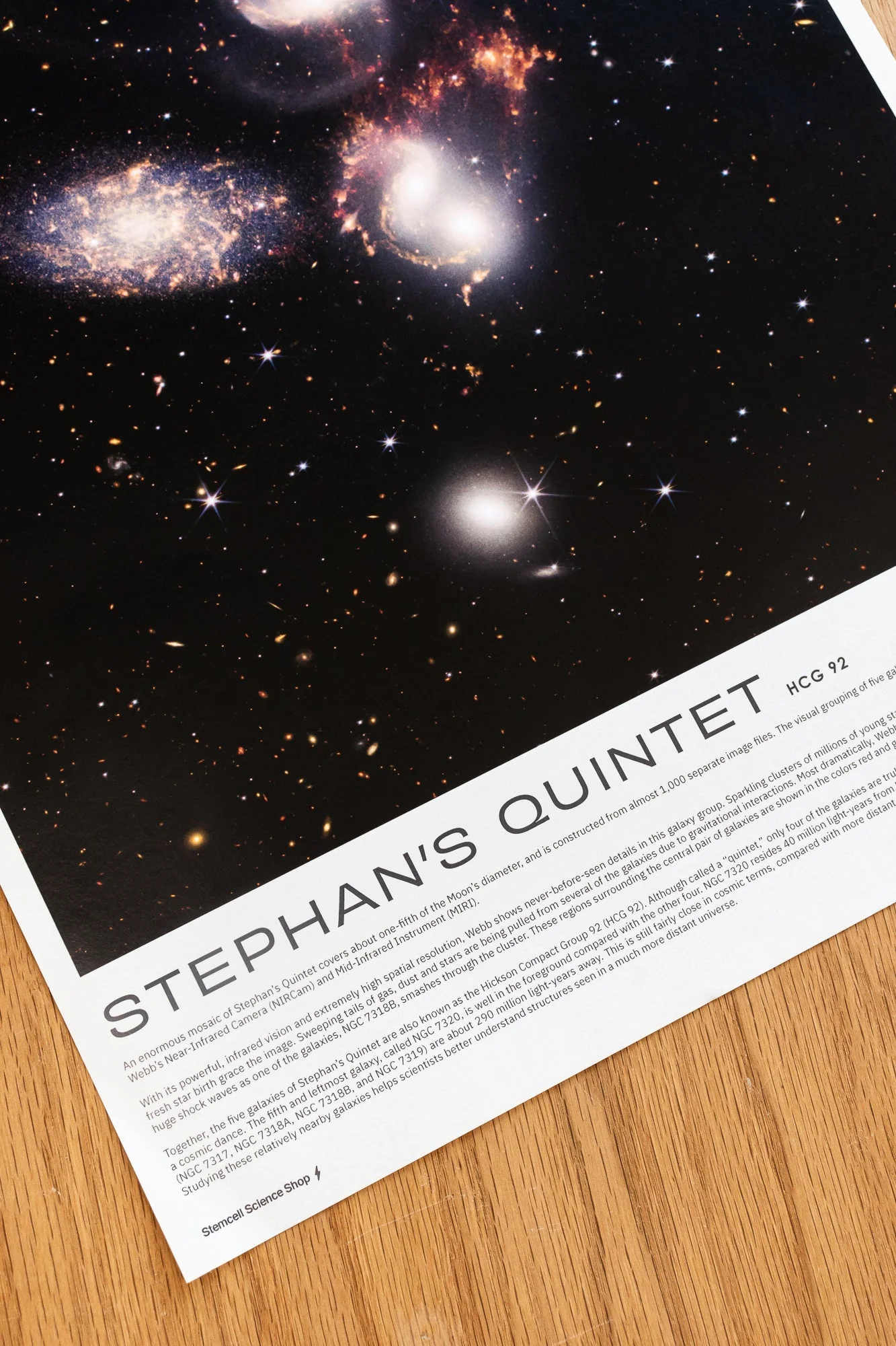 Stephan's Quintet JWST Poster - Image 2