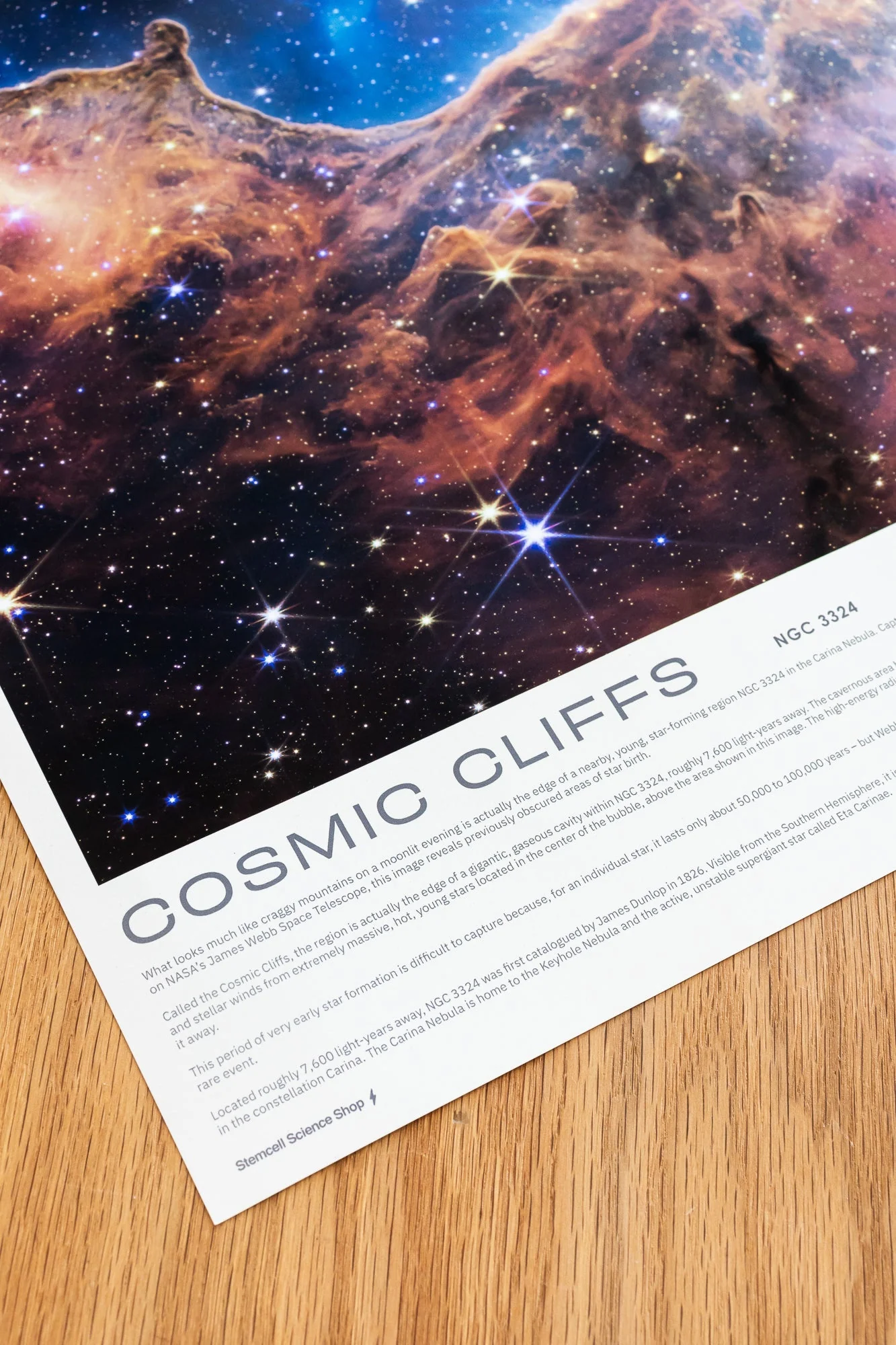 Carina Nebula (Cosmic Cliffs) JWST Poster - Image 2