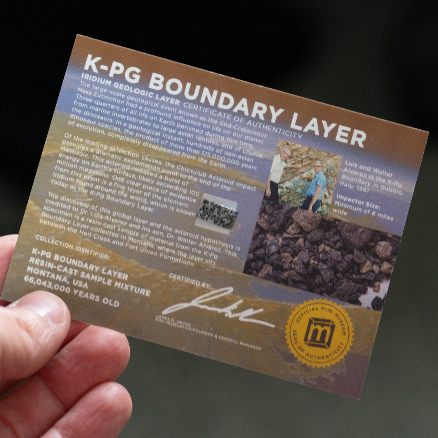 K-Pg Boundary Layer - Death of the Dinosaurs - Display Card - Image 3