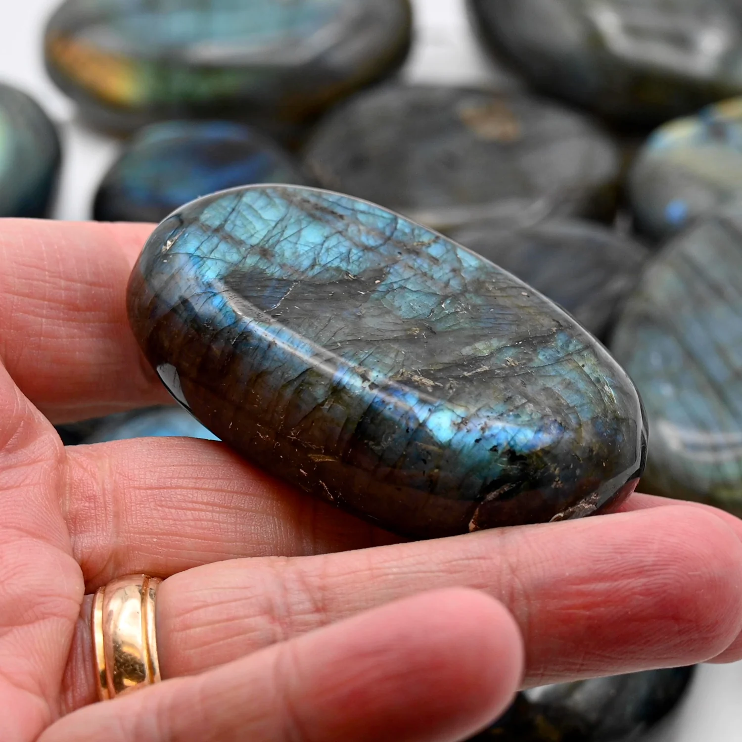 Labradorite Palm Stones - Image 4