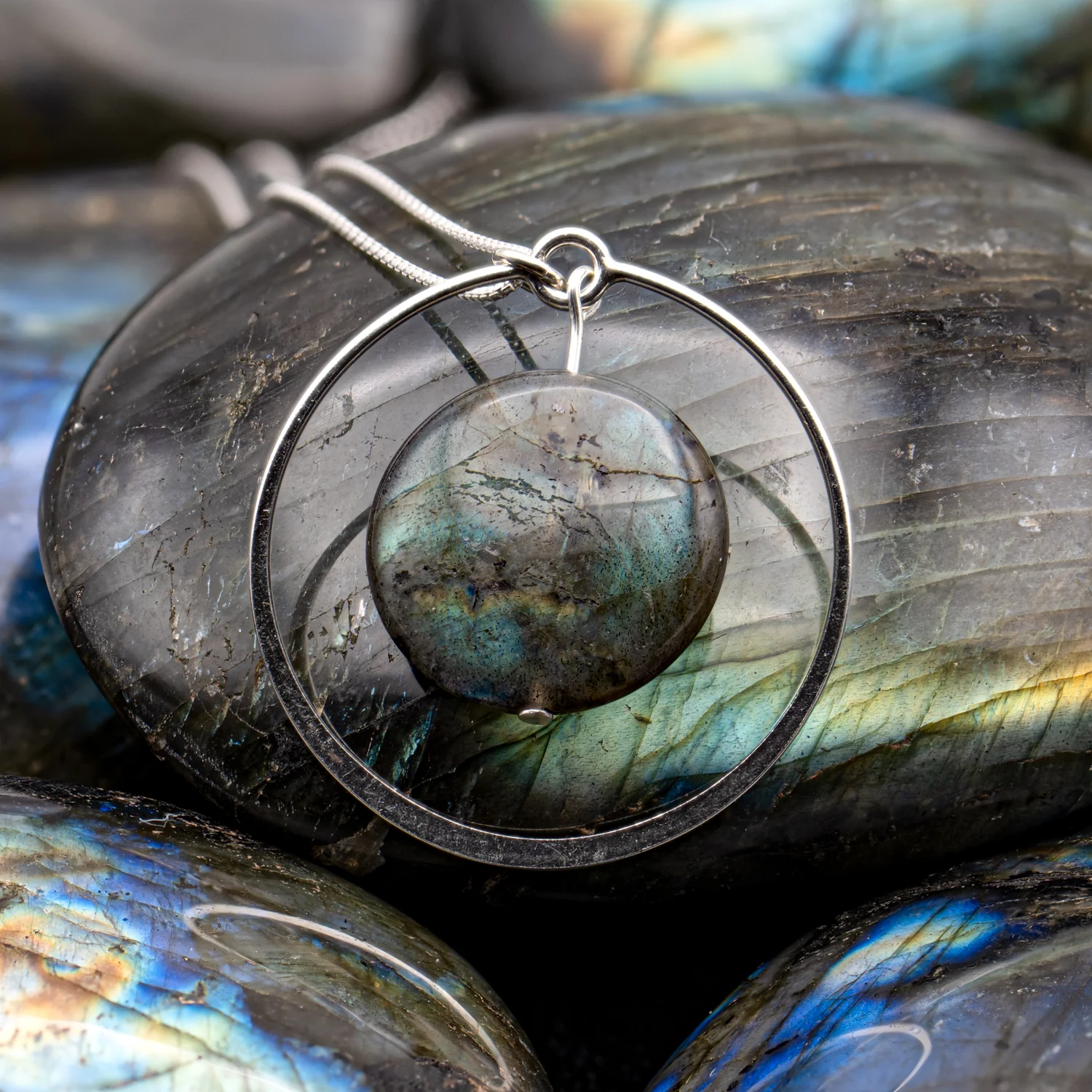Labradorite Eclipse Pendant - Image 10