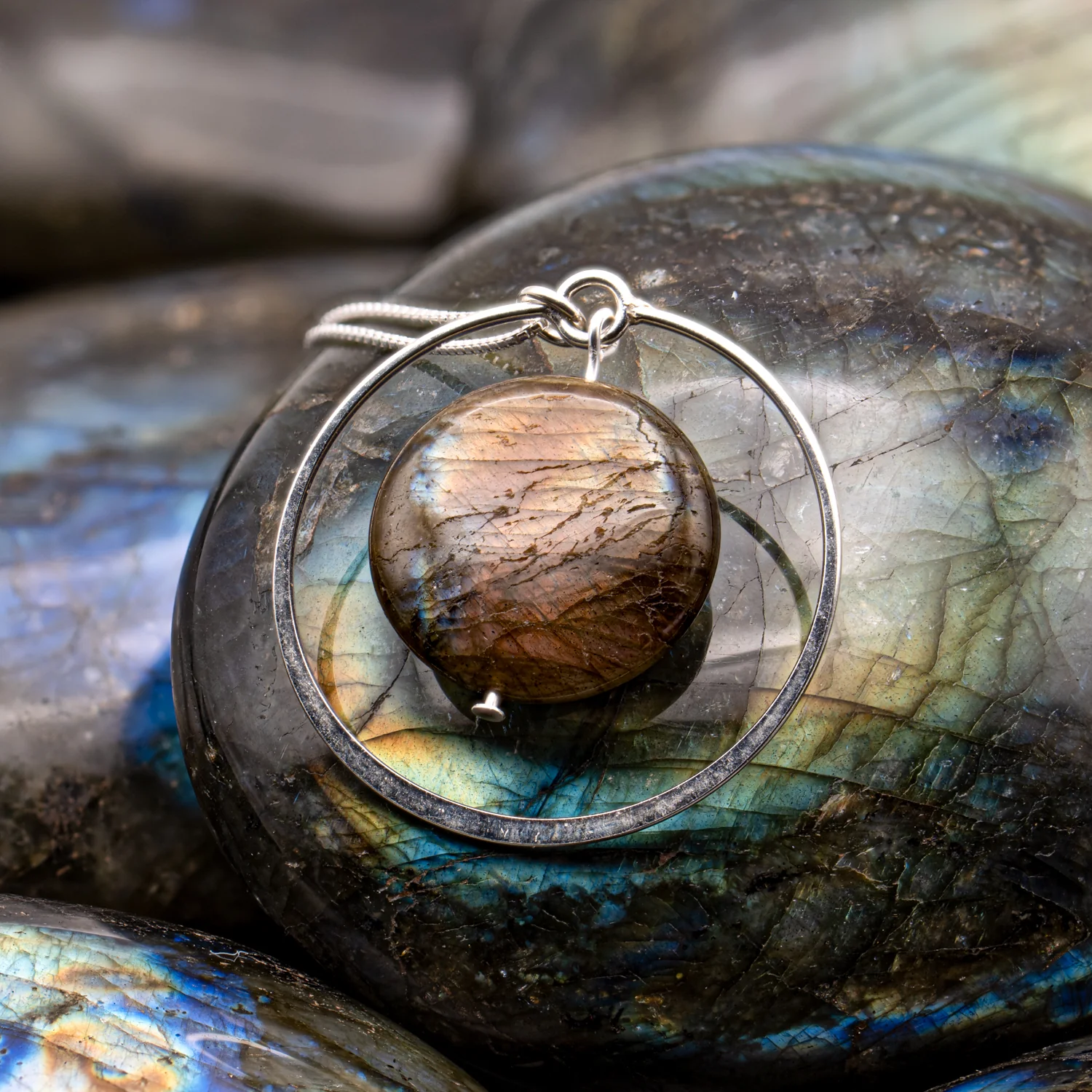Labradorite Eclipse Pendant - Image 11
