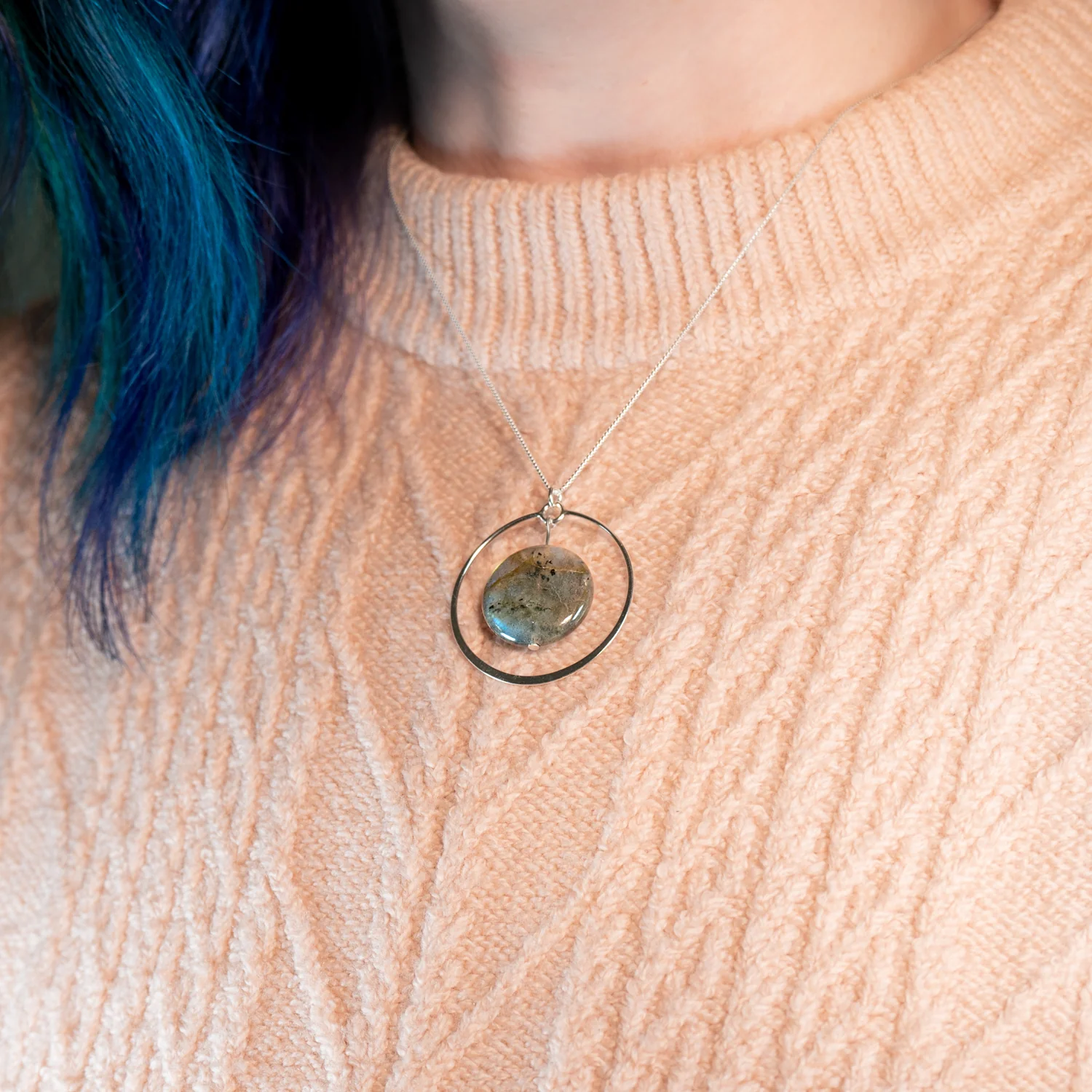 Labradorite Eclipse Pendant - Image 17