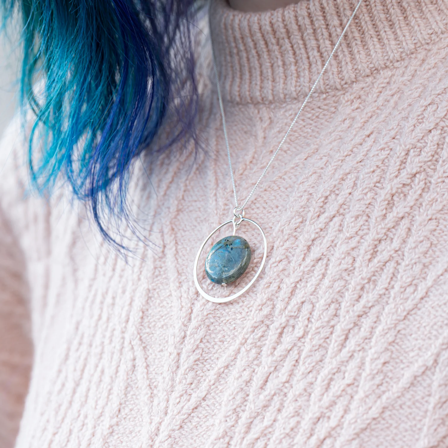 Labradorite Eclipse Pendant - Image 4