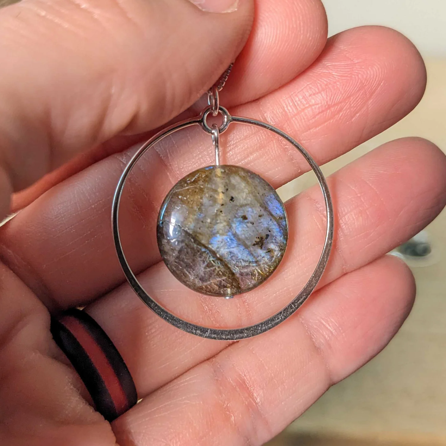 Labradorite Eclipse Pendant - Image 7