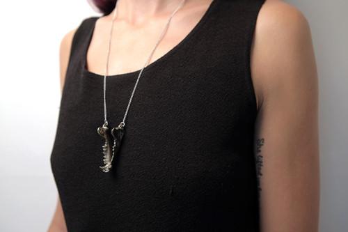 Large Dire Wolf Jaw Pendant - Image 4