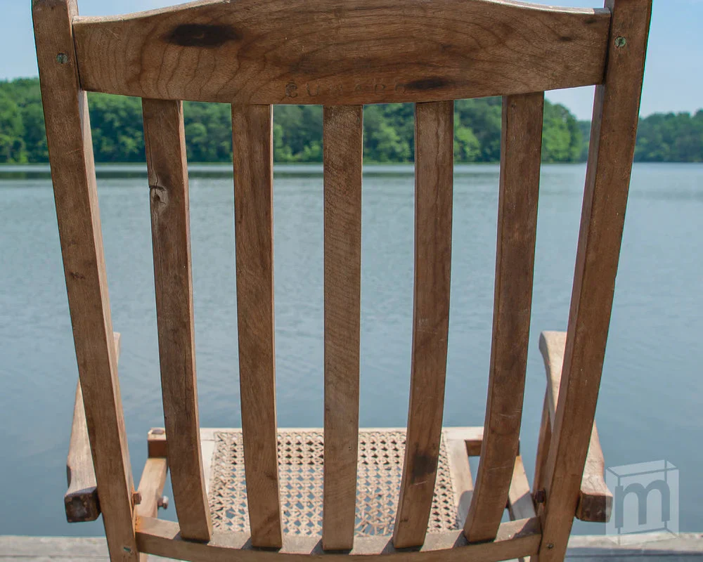 Lusitania Deck Chair - SOLD 19" Deck Chair Curved Back Slat (B) - Image 3