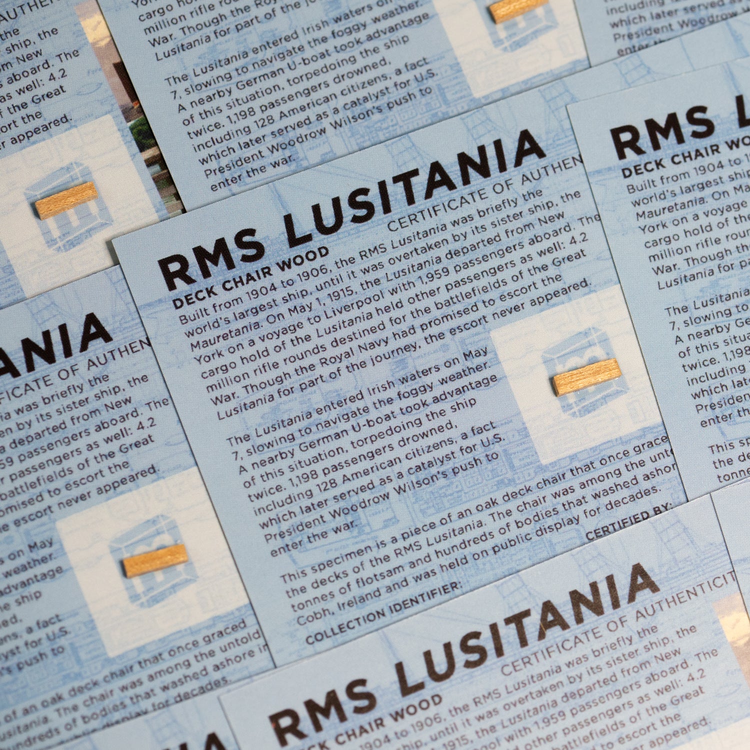 Lusitania Deck Chair - Card Display - Image 5