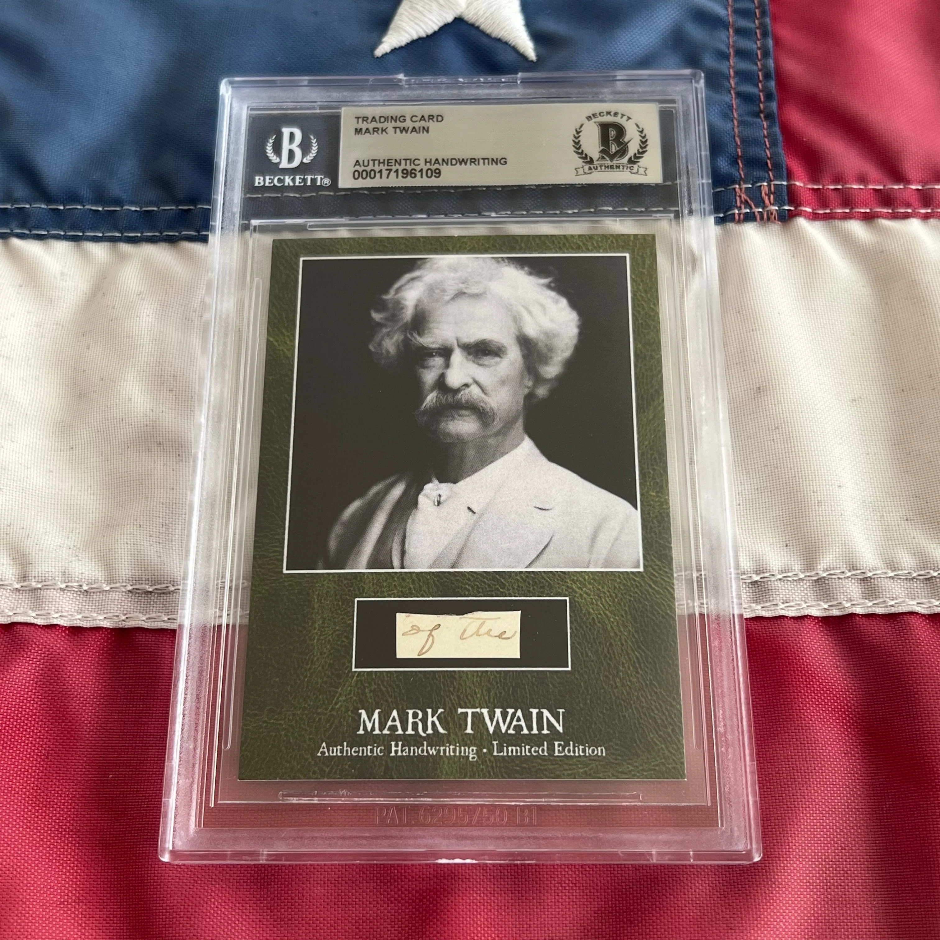 Mark Twain / Samuel L. Clemens Beckett Encapsulated Handwriting Removed from an Autograph Letter Signed - Image 10