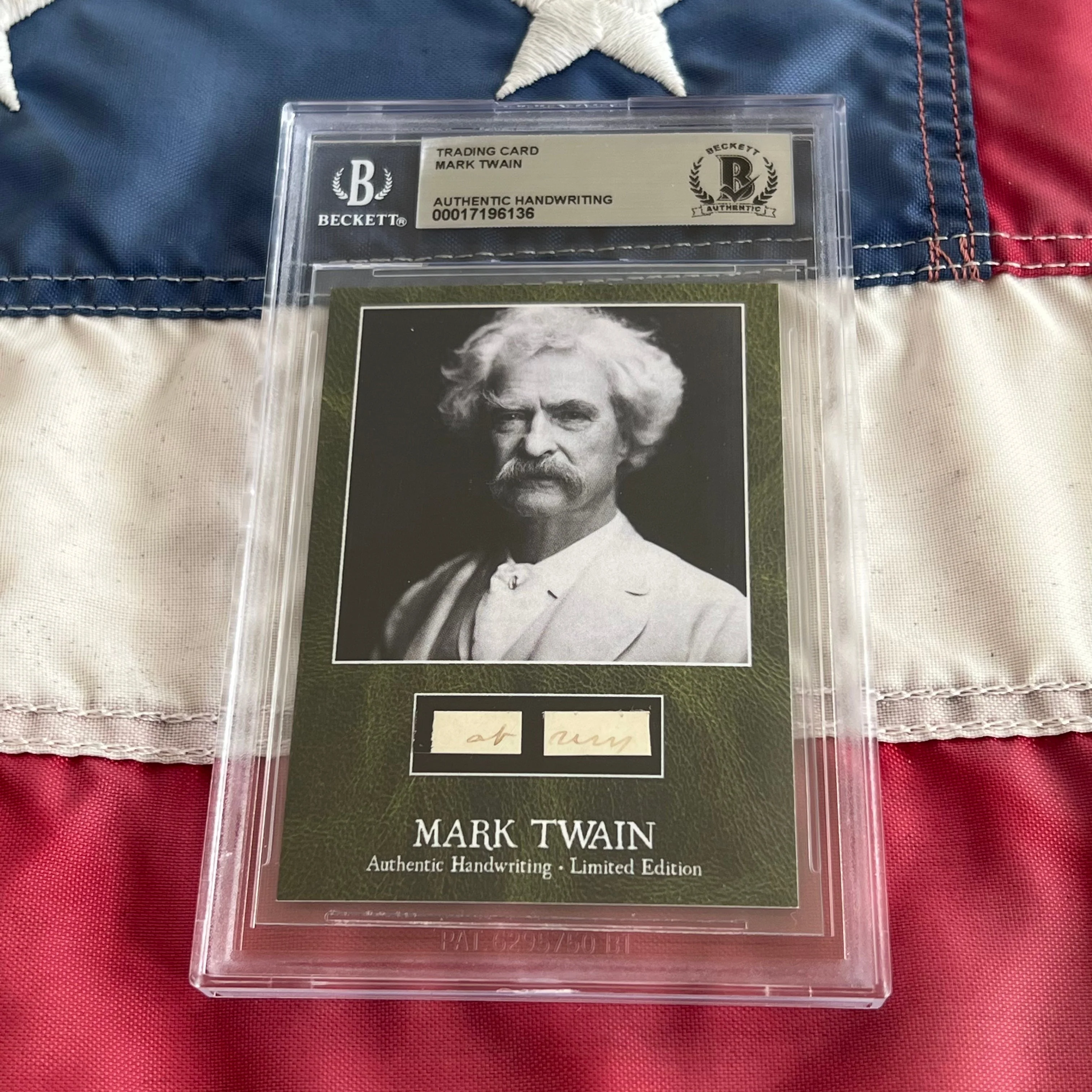 Mark Twain / Samuel L. Clemens Beckett Encapsulated Handwriting Removed from an Autograph Letter Signed - Image 11