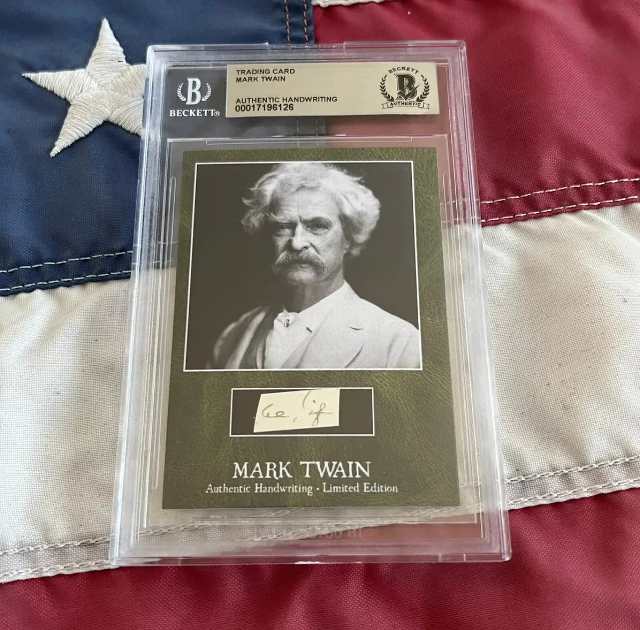 Mark Twain / Samuel L. Clemens Beckett Encapsulated Handwriting Removed from an Autograph Letter Signed - Image 16