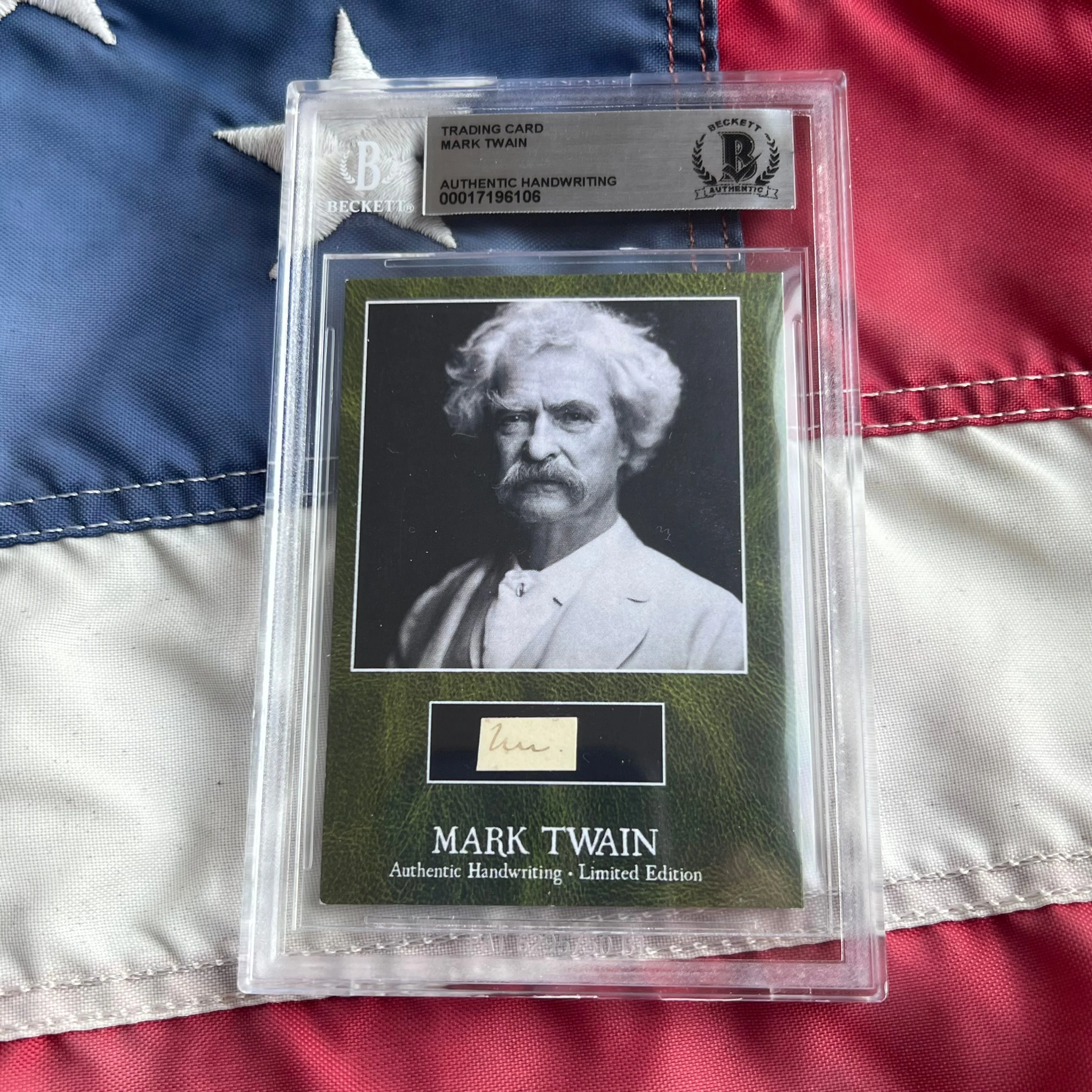 Mark Twain / Samuel L. Clemens Beckett Encapsulated Handwriting Removed from an Autograph Letter Signed - Image 17
