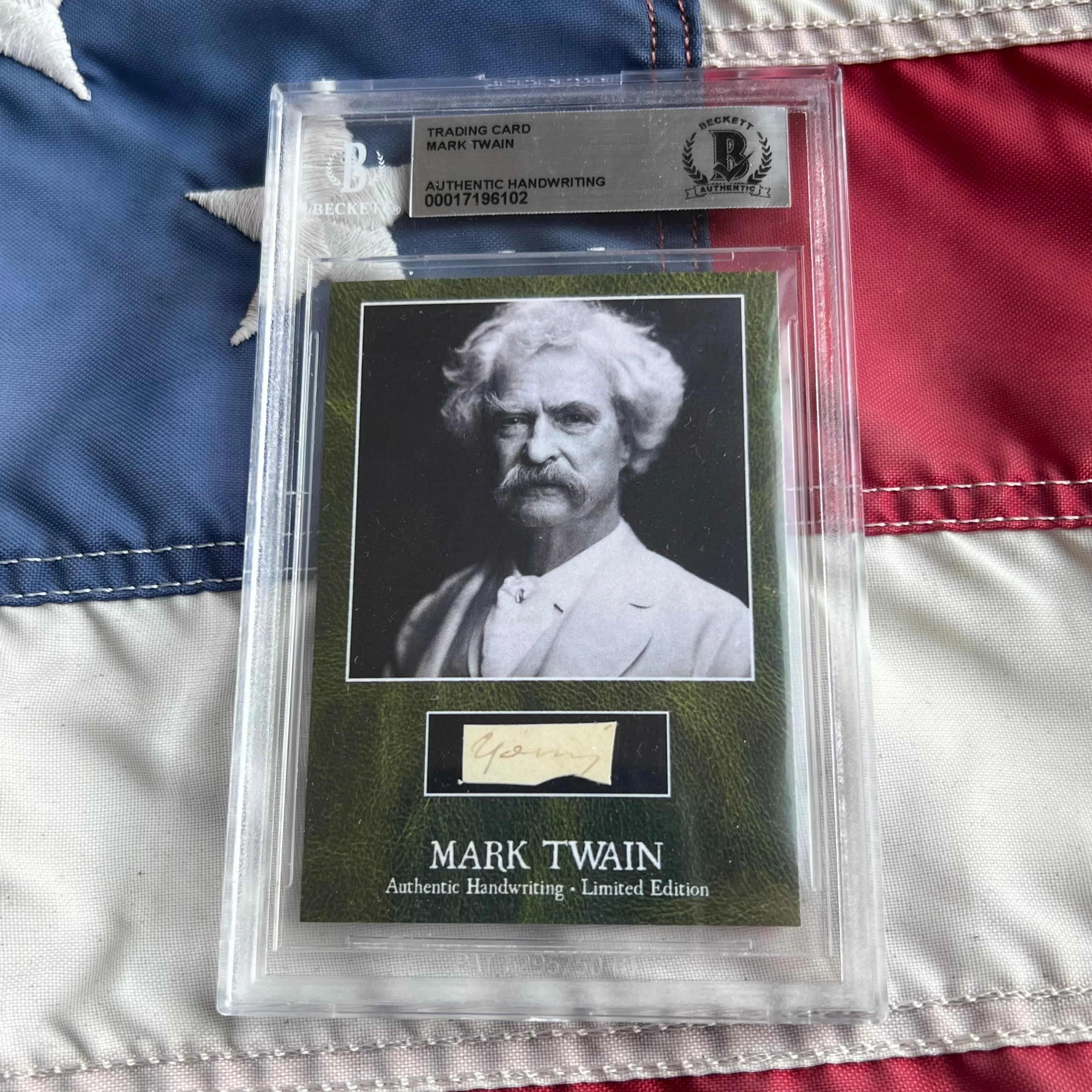 Mark Twain / Samuel L. Clemens Beckett Encapsulated Handwriting Removed from an Autograph Letter Signed - Image 18
