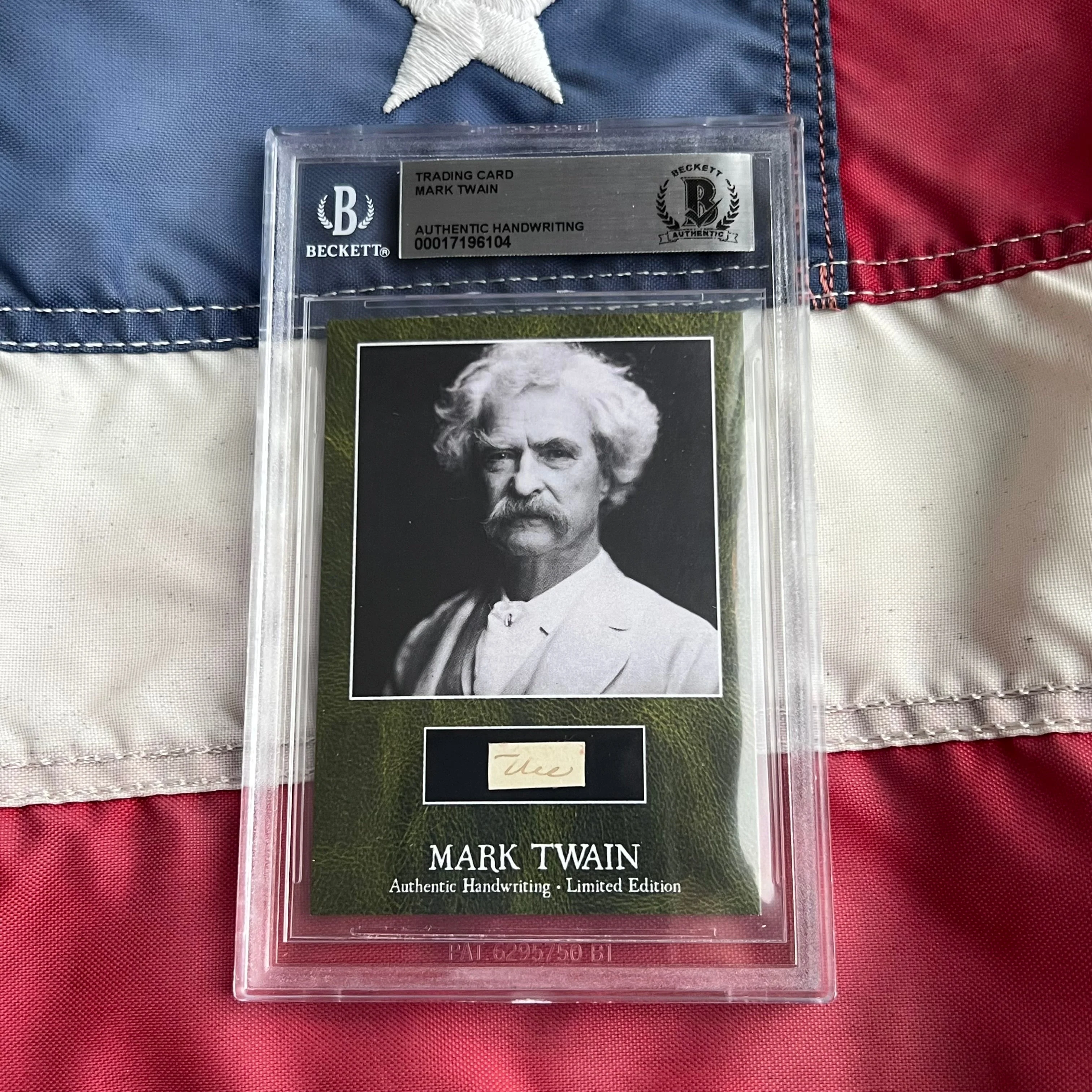 Mark Twain / Samuel L. Clemens Beckett Encapsulated Handwriting Removed from an Autograph Letter Signed - Image 24