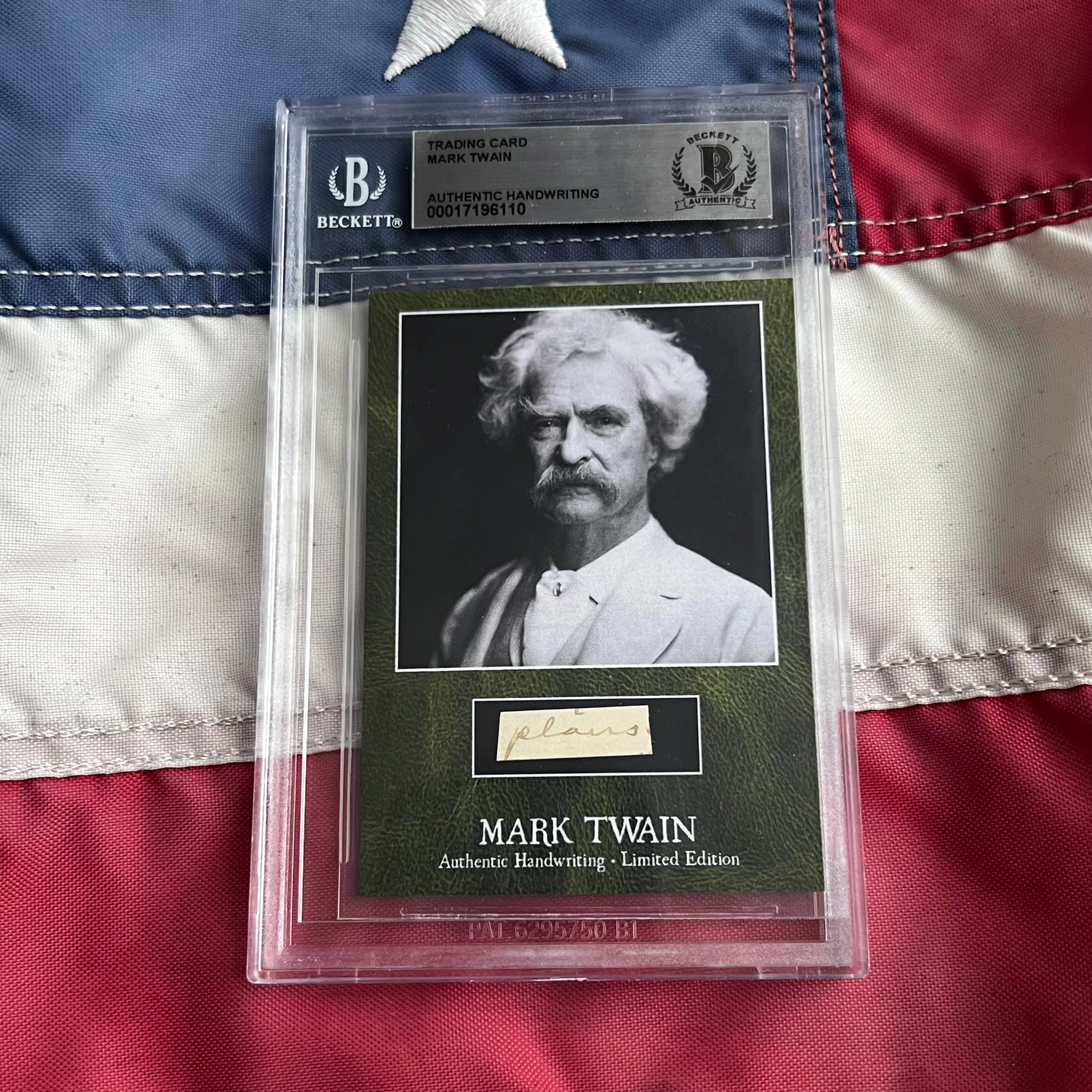 Mark Twain / Samuel L. Clemens Beckett Encapsulated Handwriting Removed from an Autograph Letter Signed - Image 26