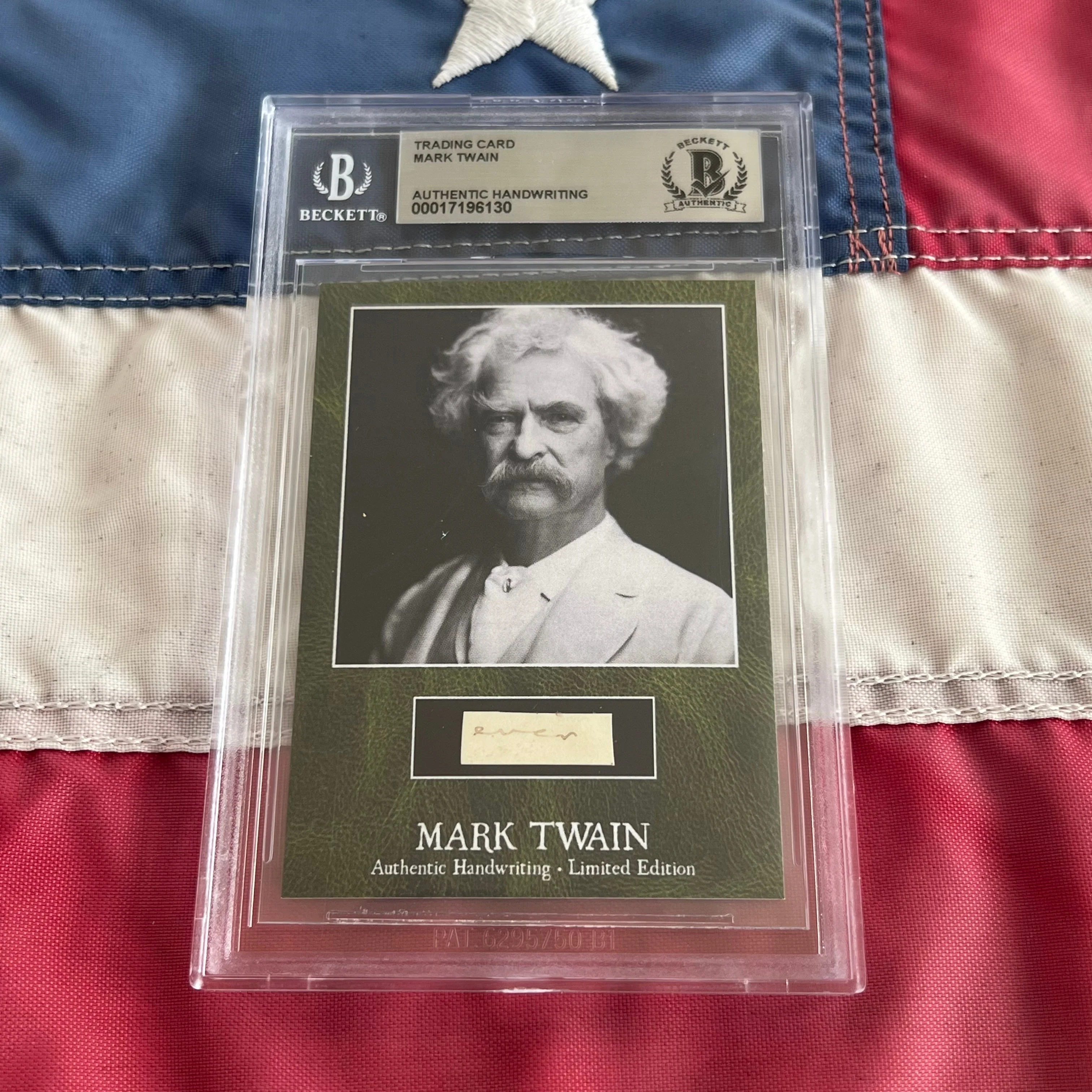 Mark Twain / Samuel L. Clemens Beckett Encapsulated Handwriting Removed from an Autograph Letter Signed - Image 5