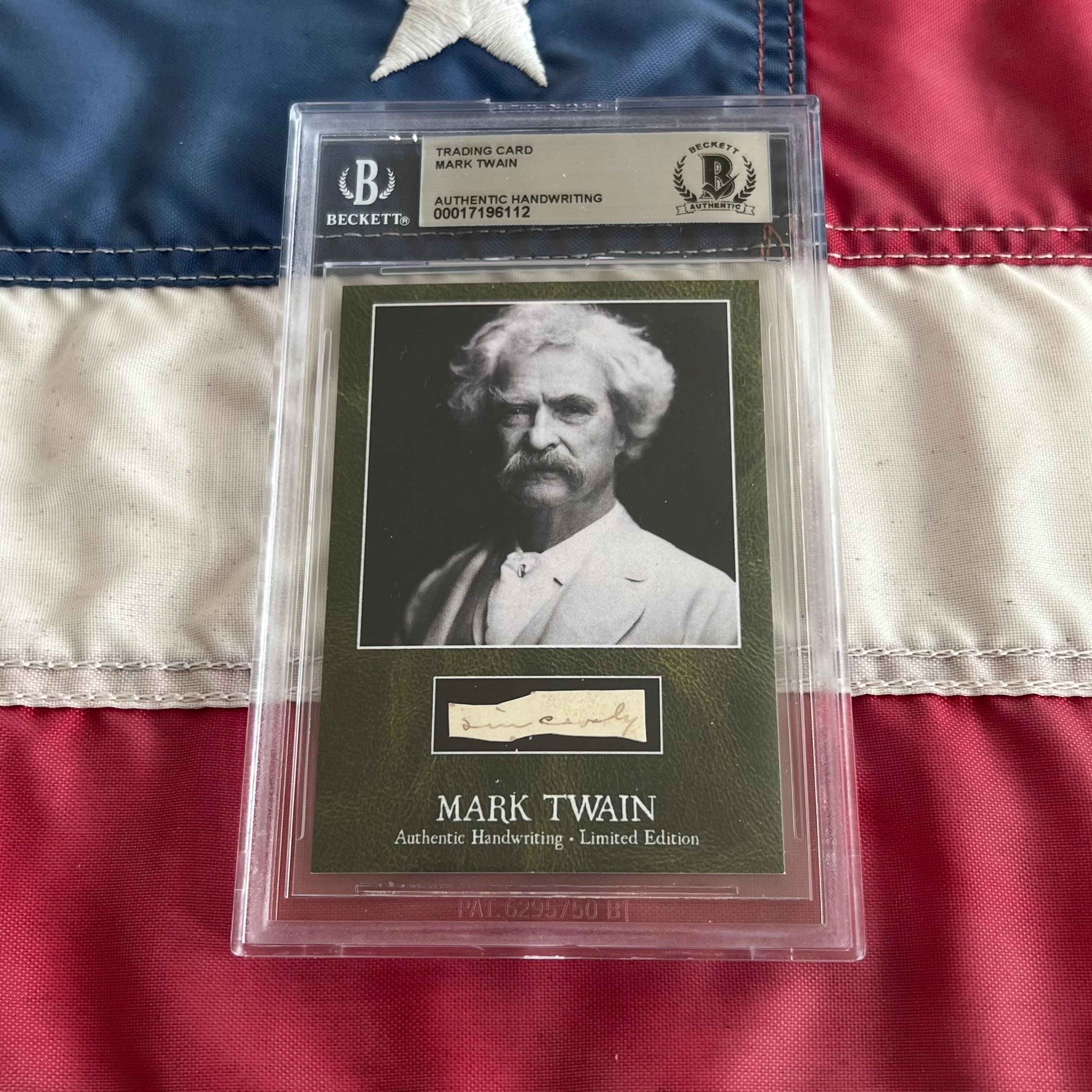 Mark Twain / Samuel L. Clemens Beckett Encapsulated Handwriting Removed from an Autograph Letter Signed - Image 6