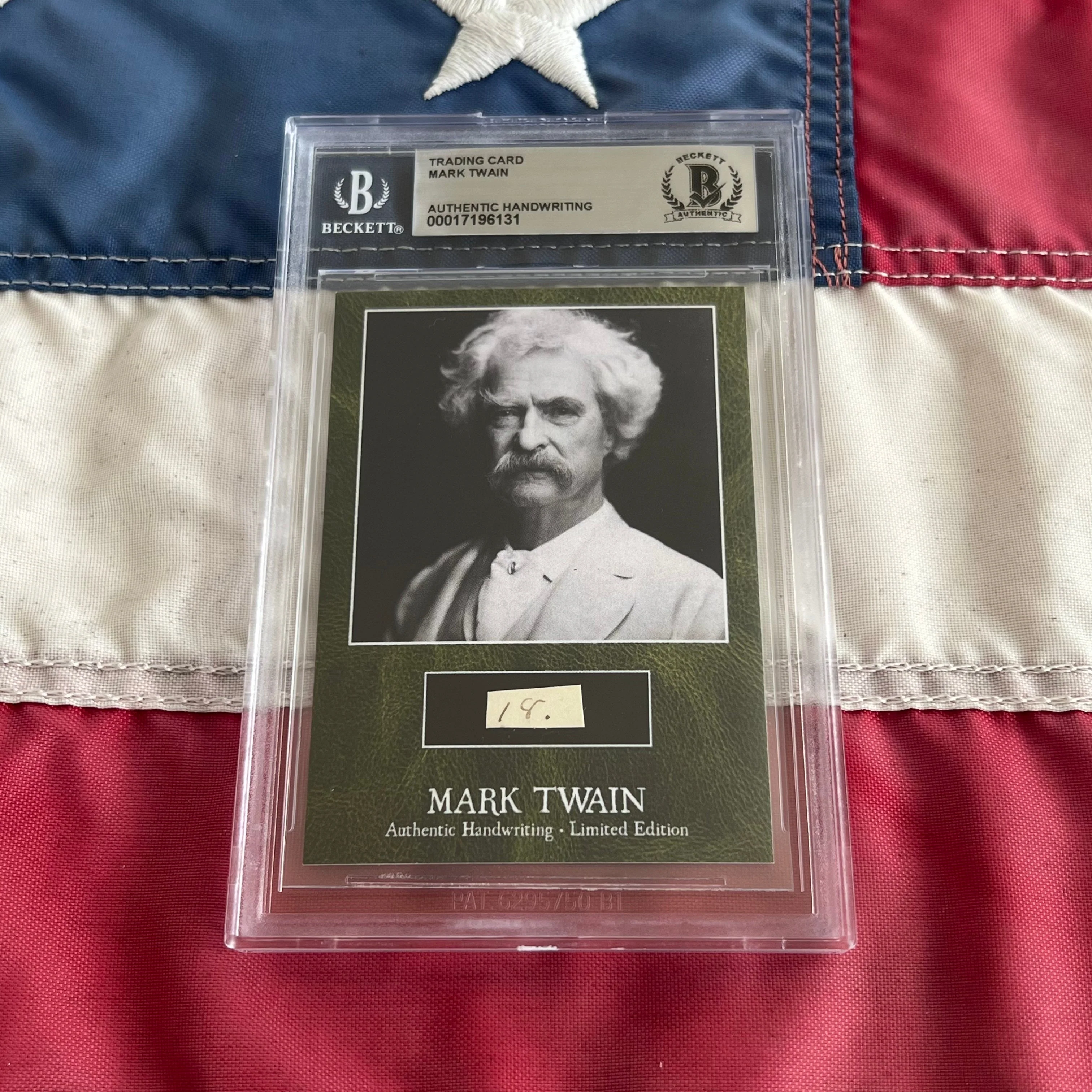 Mark Twain / Samuel L. Clemens Beckett Encapsulated Handwriting Removed from an Autograph Letter Signed - Image 7