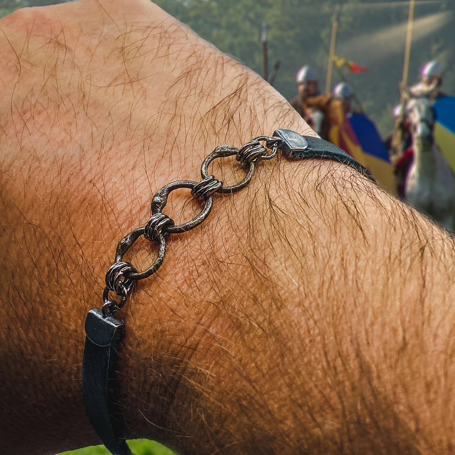 Medieval Chain Mail Bracelet - Image 3