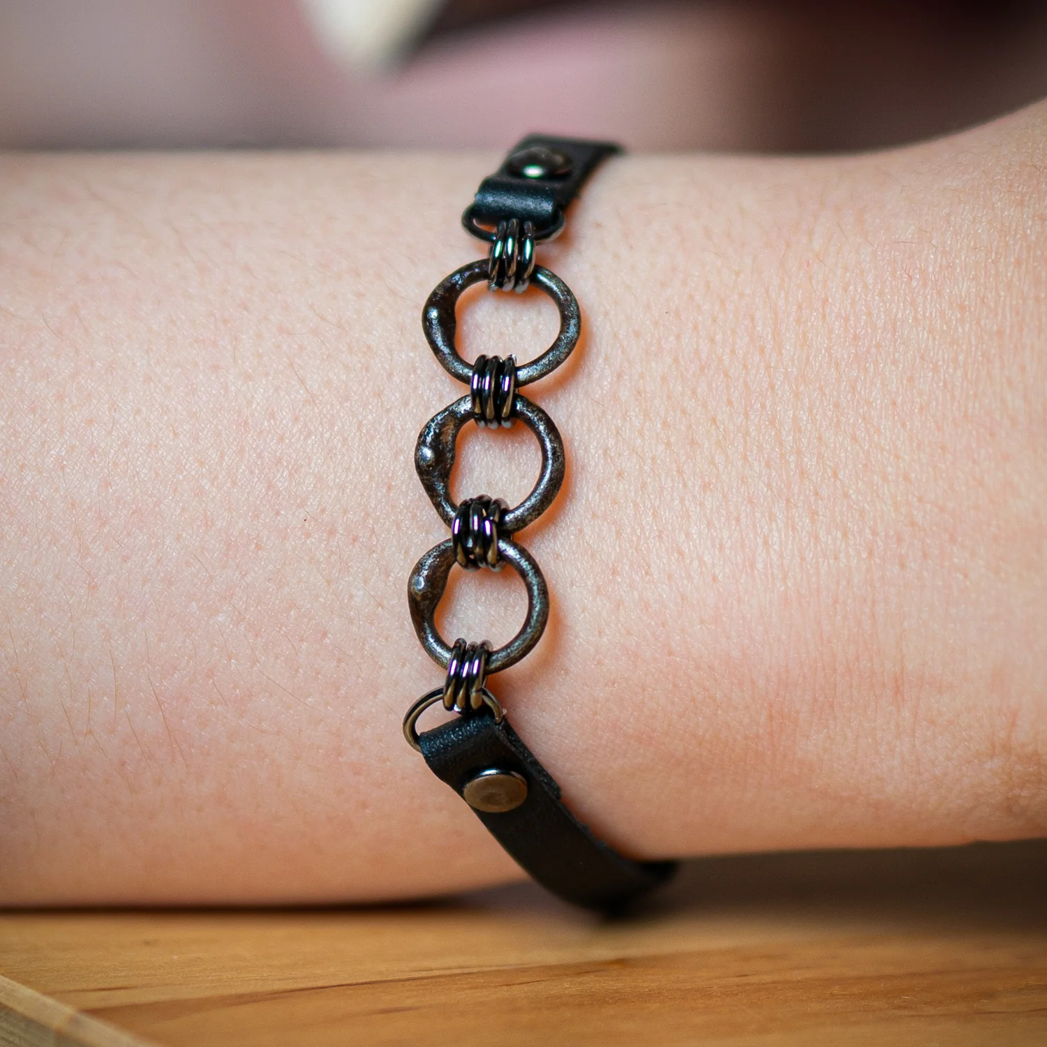 Medieval Chain Mail Bracelet - Image 8