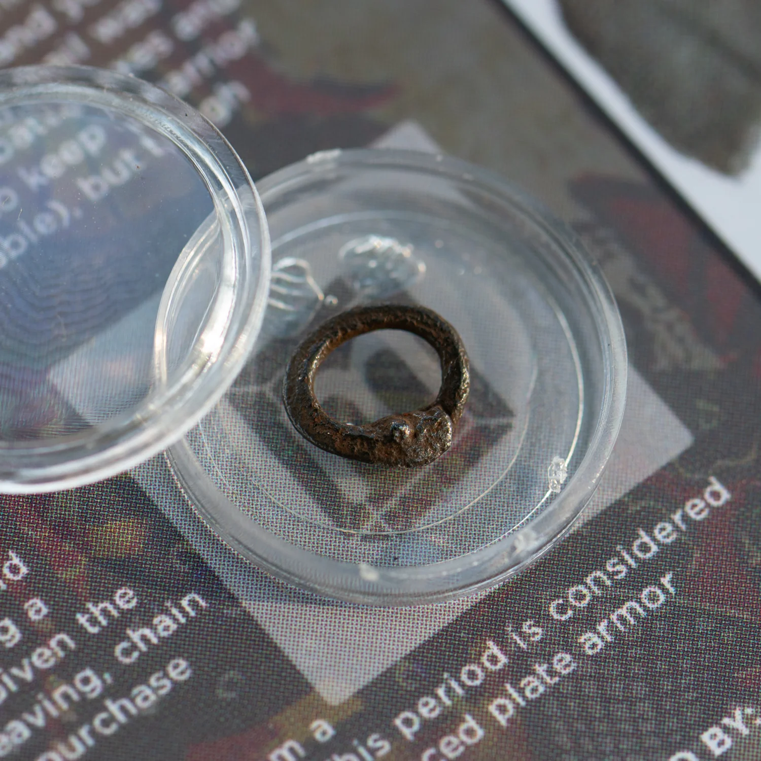 Medieval Chain Mail Ring - Display Card - Image 5