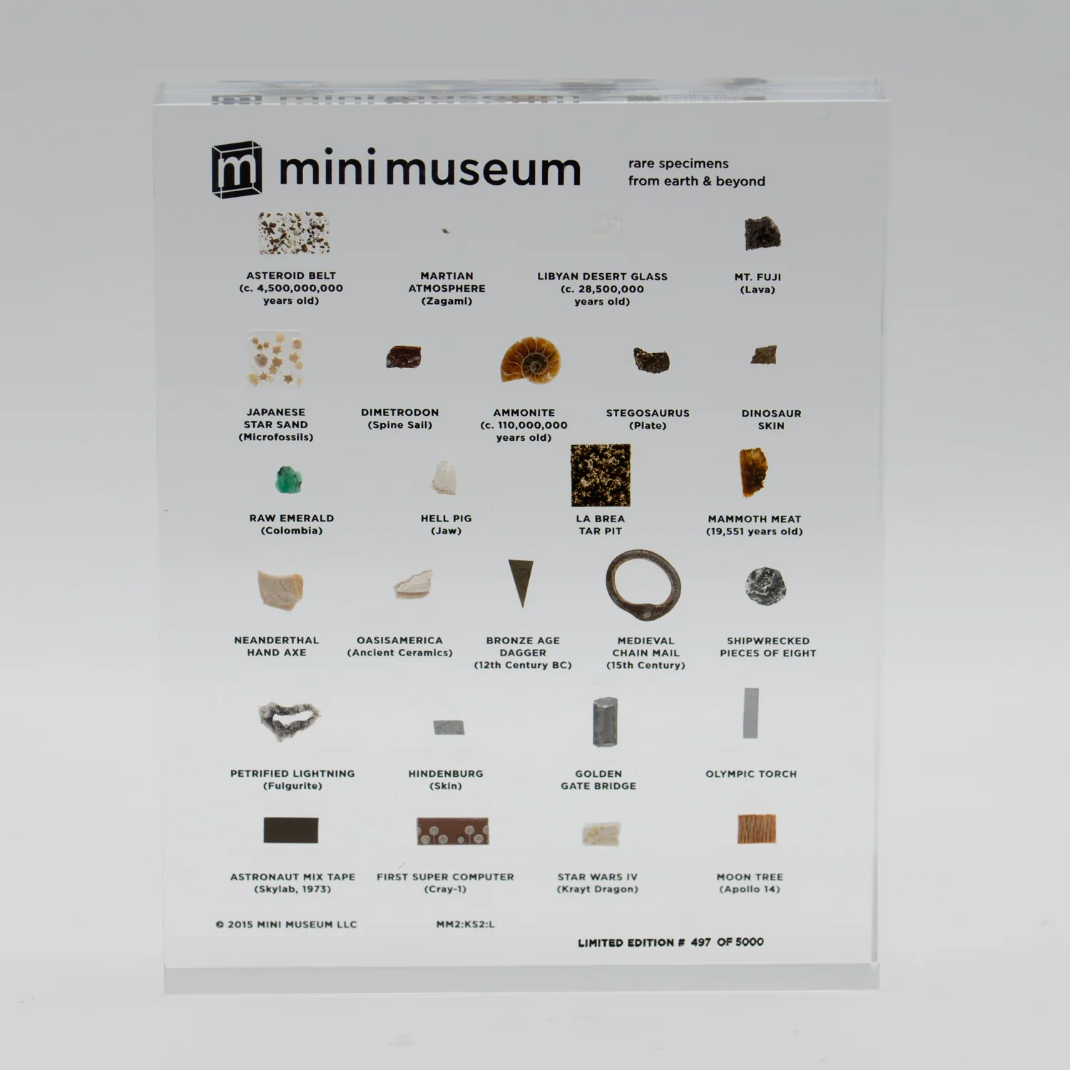 Mini Museum Out of the Vault - Second Edition ID #497 (LARGE - 26 Specimens)