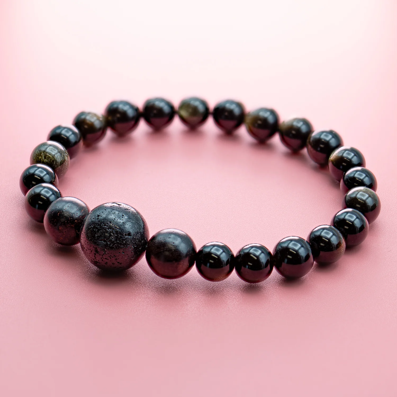 Mount Fuji Bracelet - Mahogany Beads