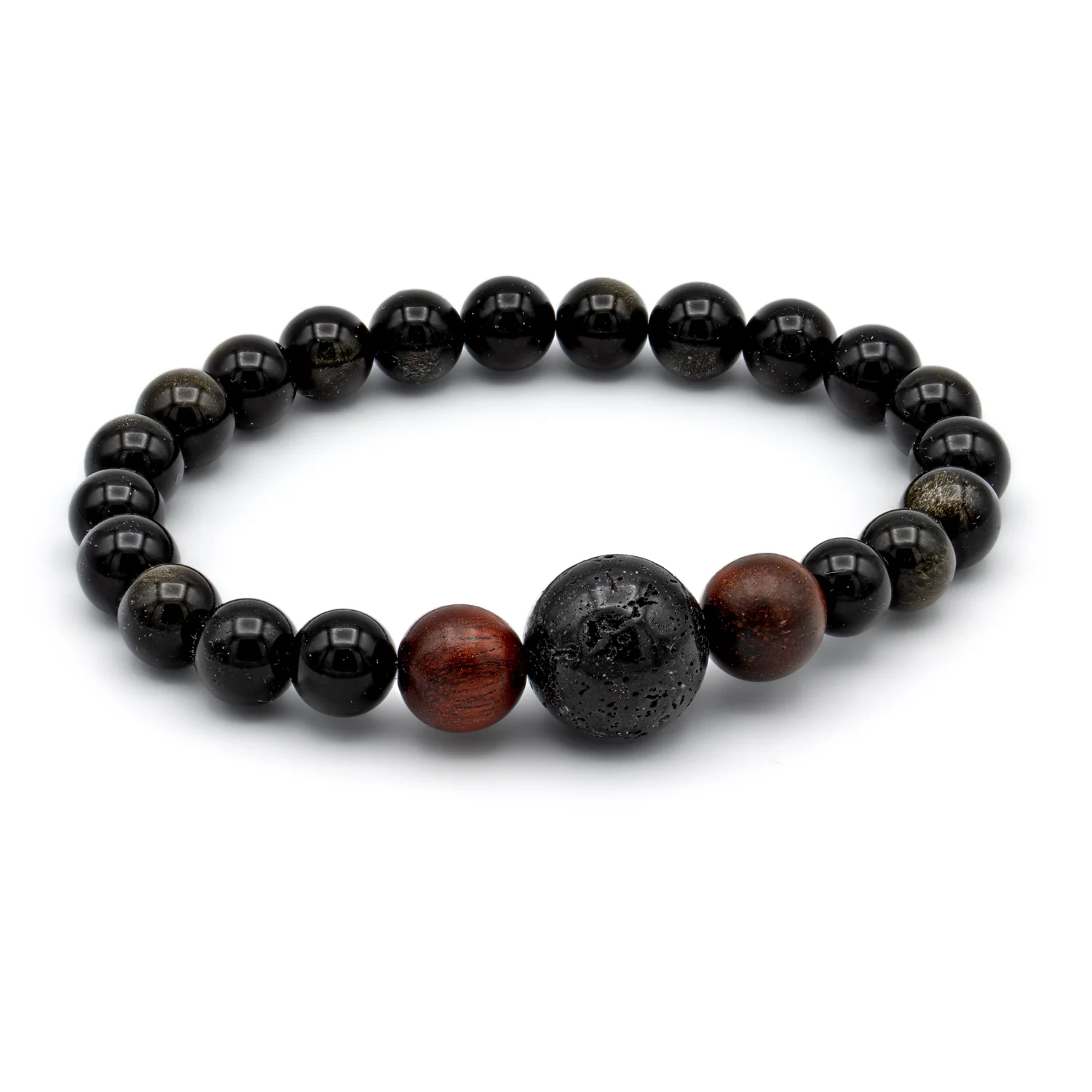 Mount Fuji Bracelet - Mahogany Beads - Image 4
