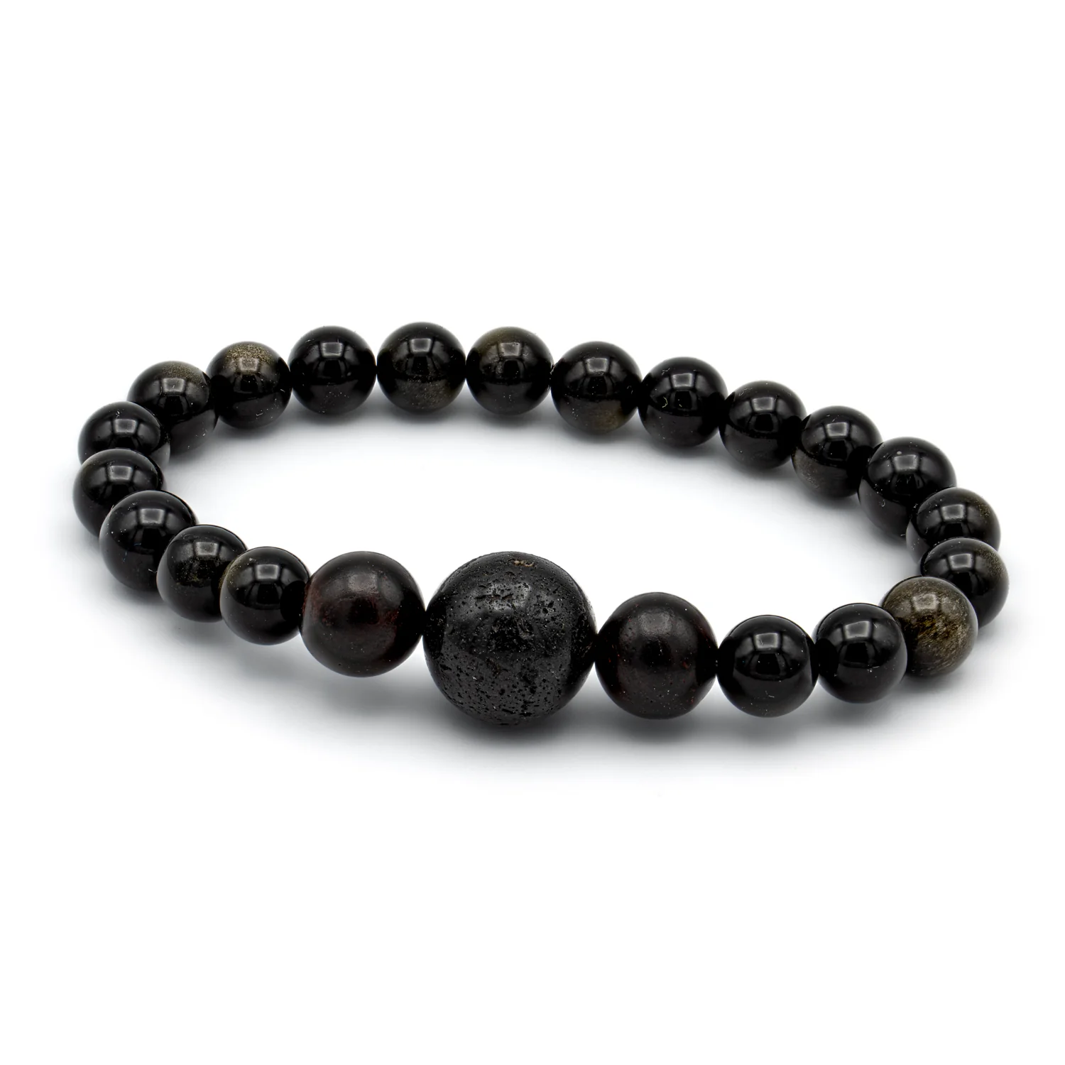 Mount Fuji Bracelet - Mahogany Beads - Image 5