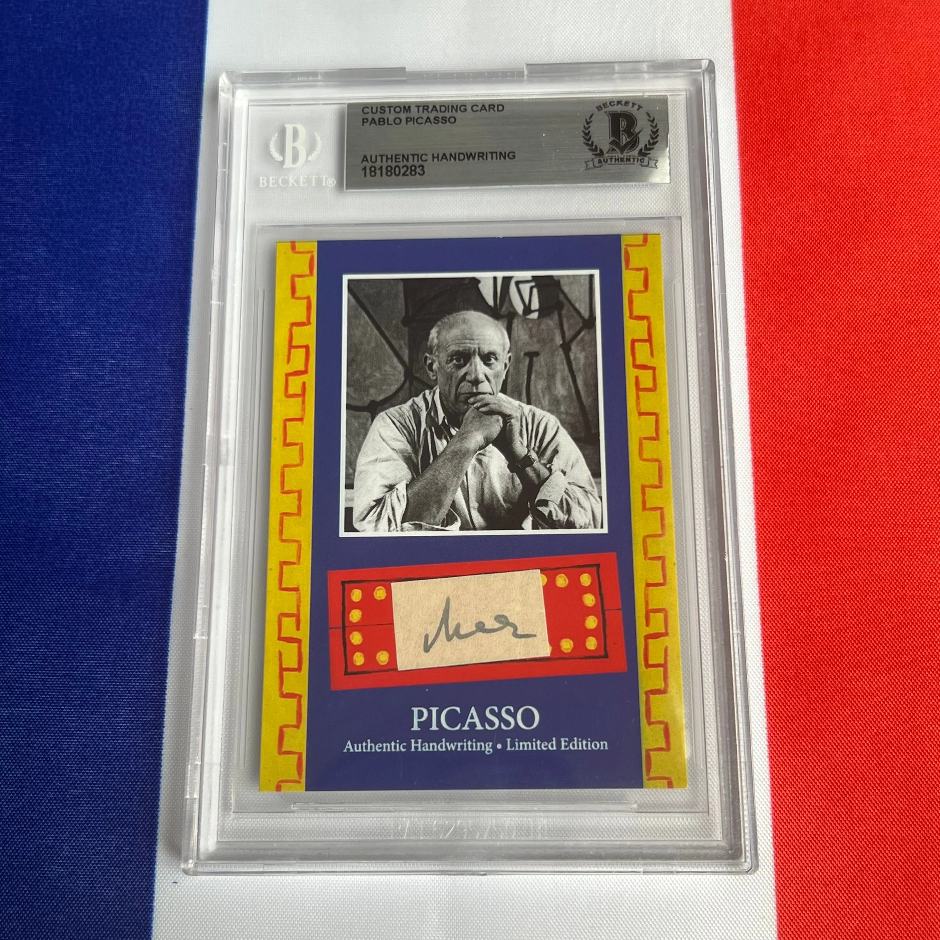 Pablo Picasso Beckett Encapsulated Handwriting - Removed from an Autograph Document - Image 11