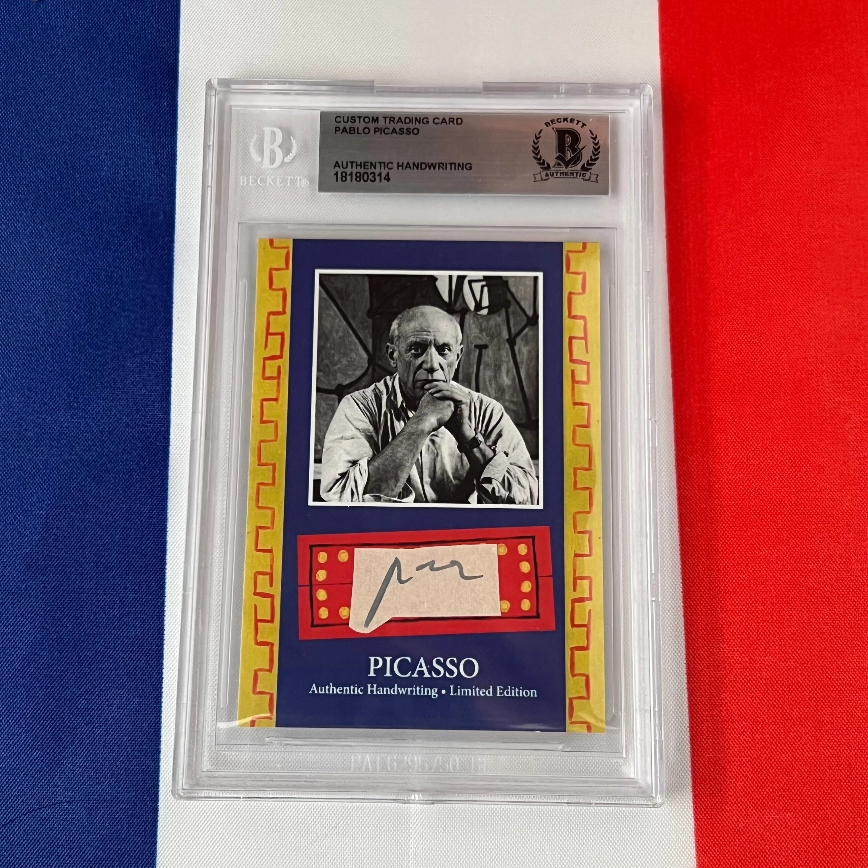 Pablo Picasso Beckett Encapsulated Handwriting - Removed from an Autograph Document - Image 15