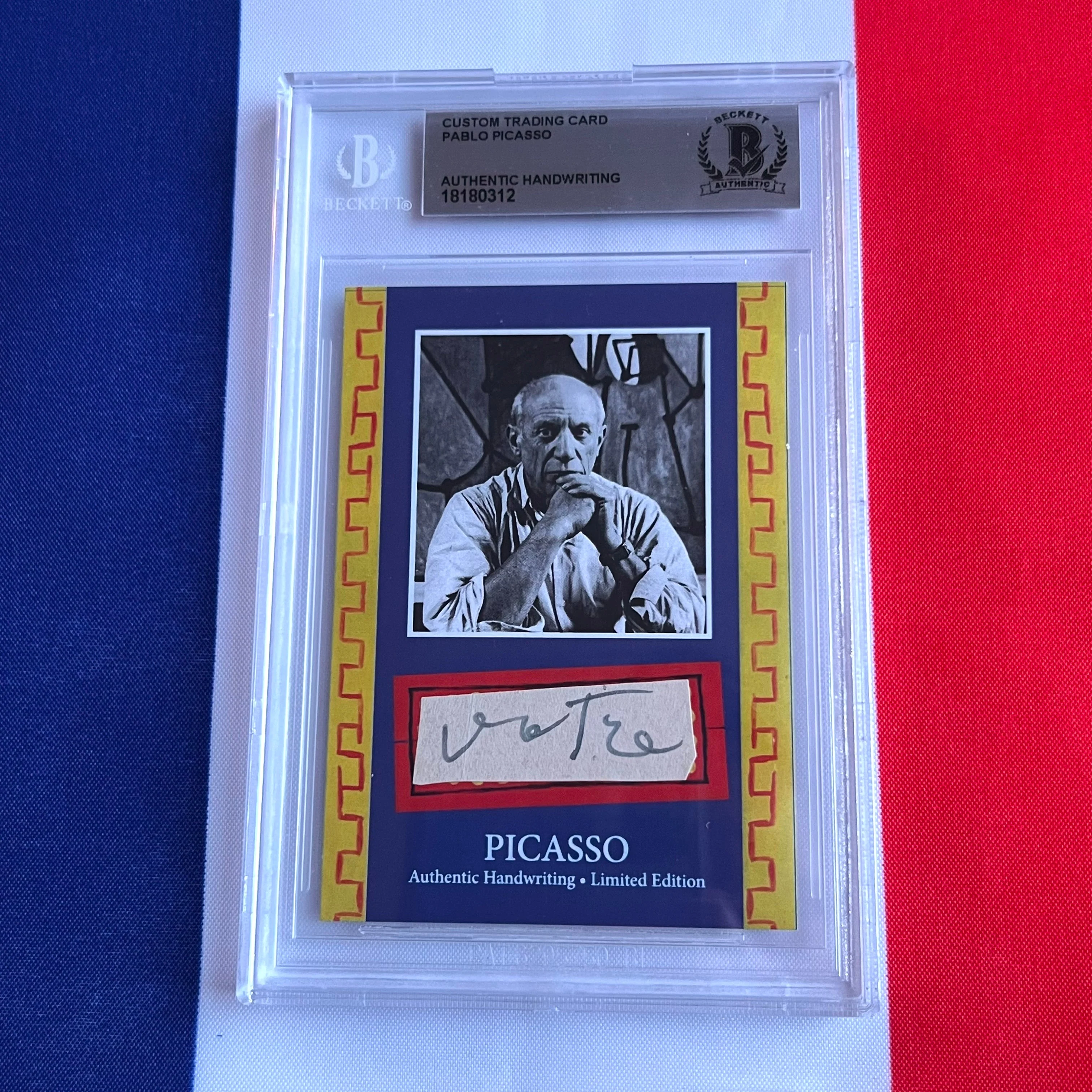 Pablo Picasso Beckett Encapsulated Handwriting - Removed from an Autograph Document - Image 18