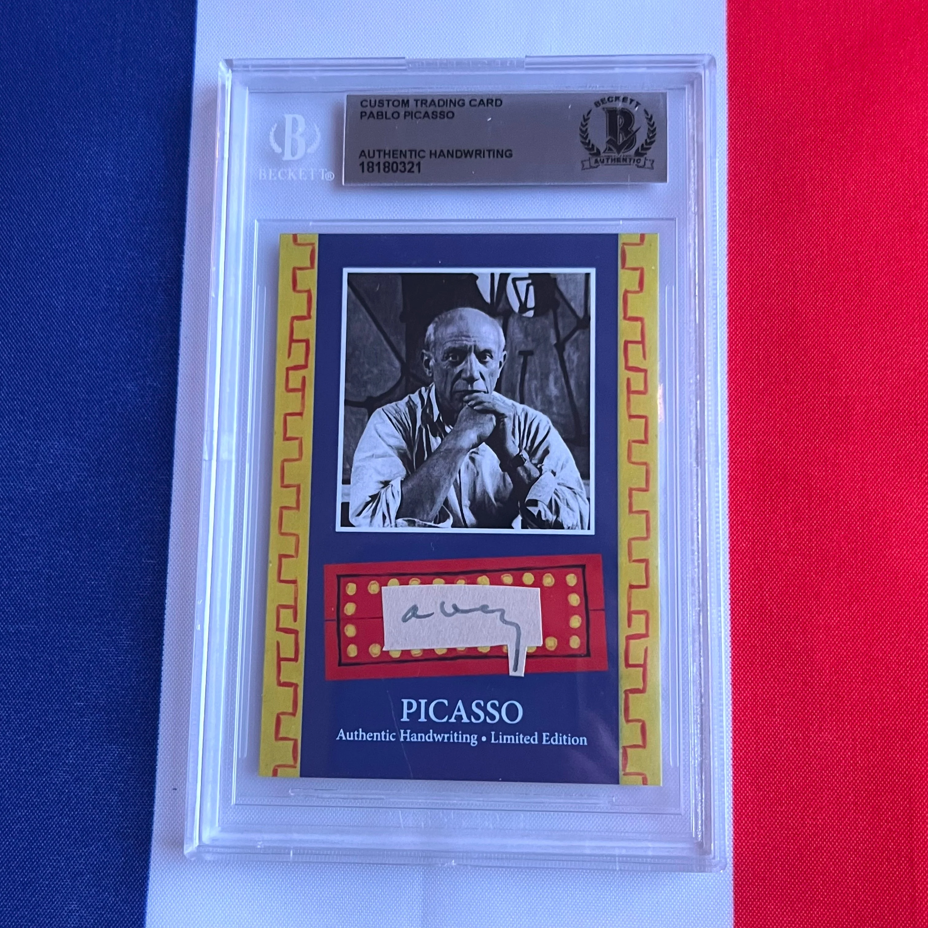 Pablo Picasso Beckett Encapsulated Handwriting - Removed from an Autograph Document - Image 19