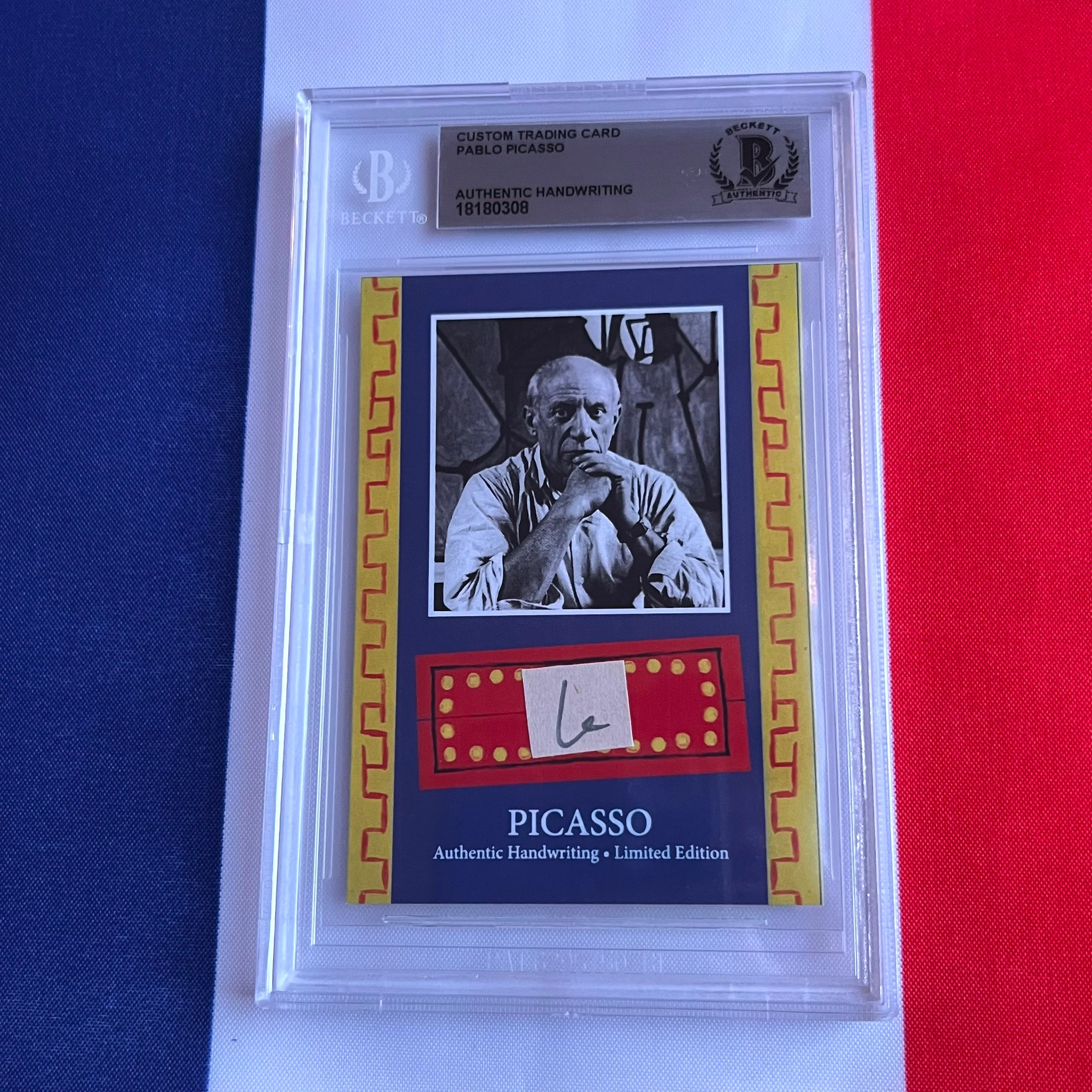 Pablo Picasso Beckett Encapsulated Handwriting - Removed from an Autograph Document - Image 20