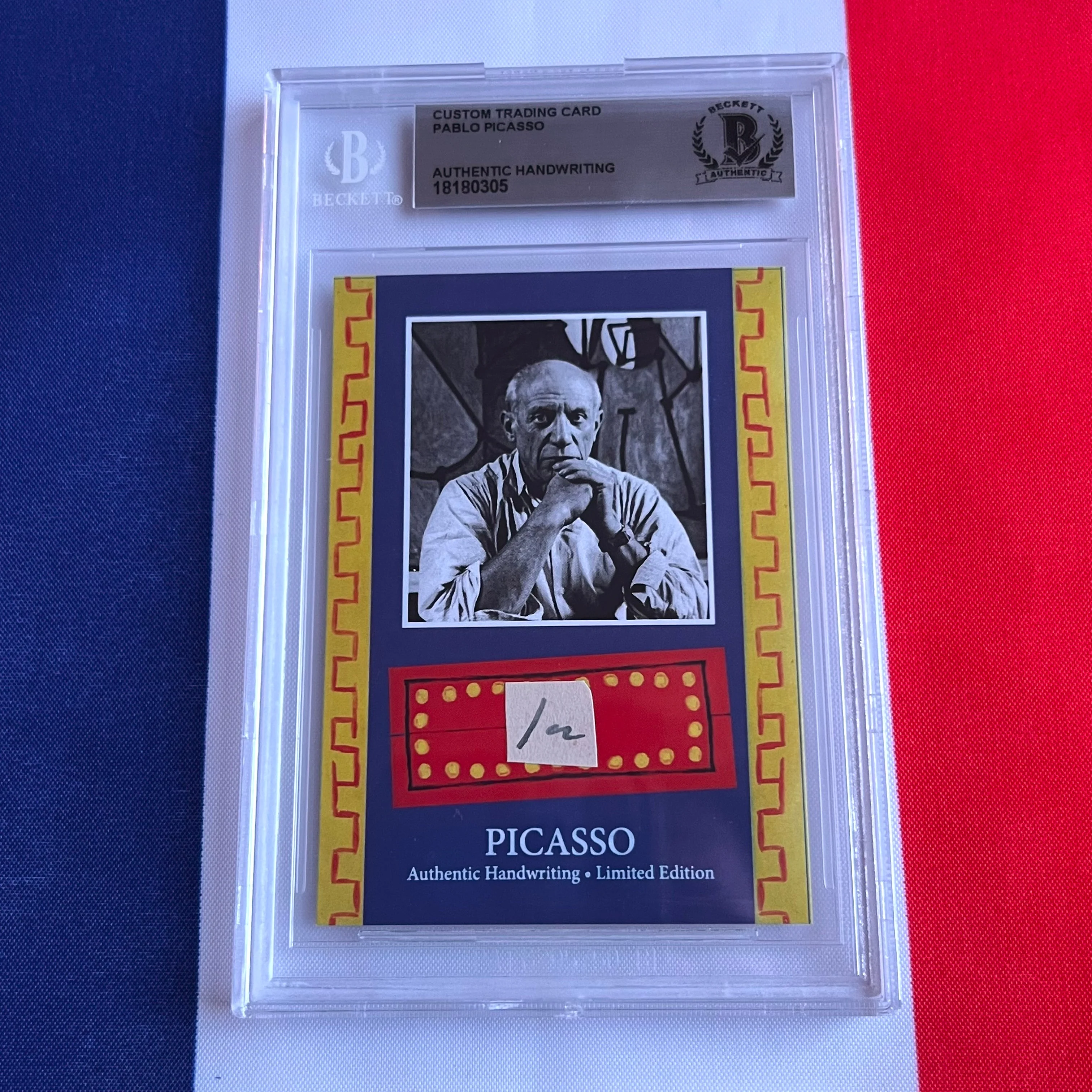 Pablo Picasso Beckett Encapsulated Handwriting - Removed from an Autograph Document - Image 22