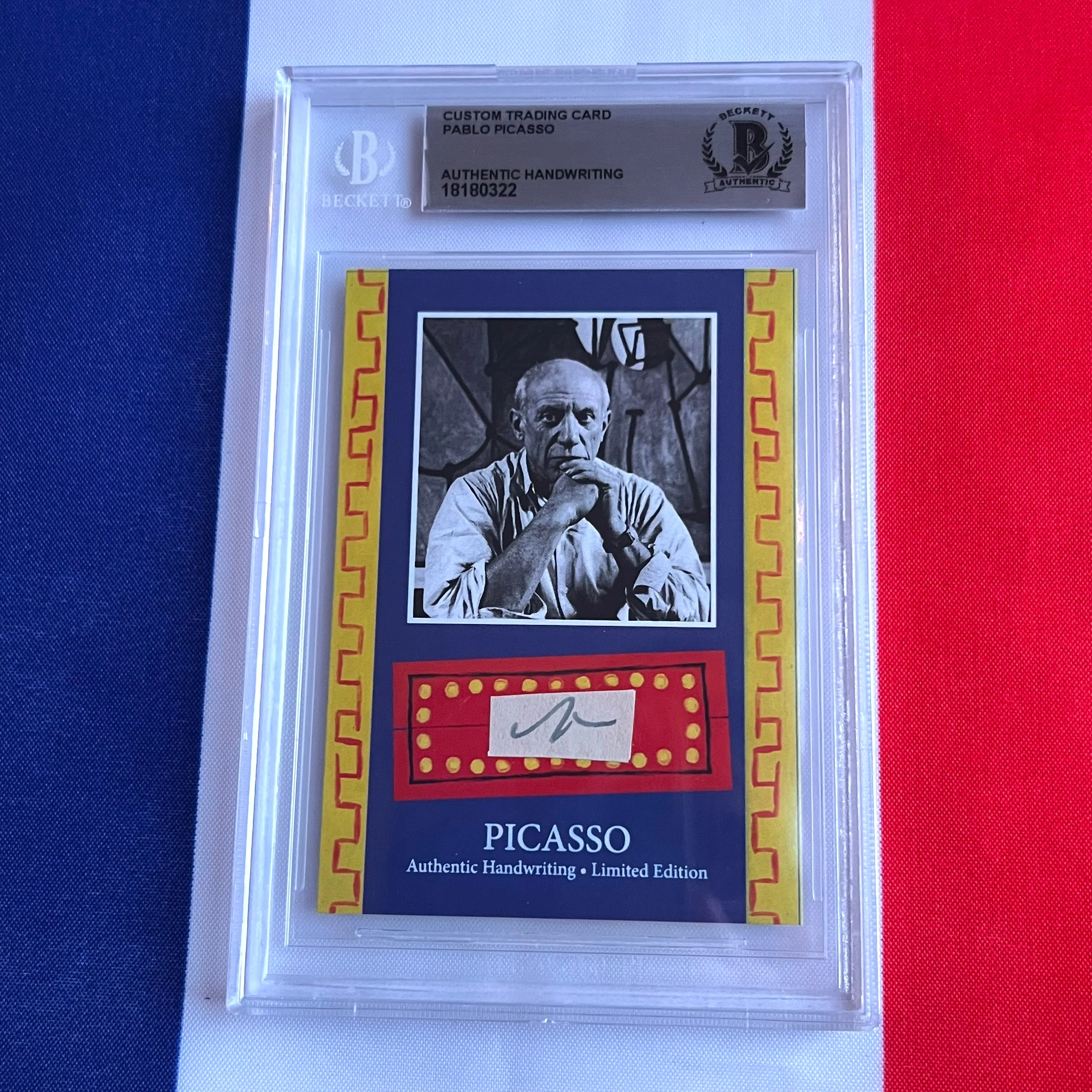Pablo Picasso Beckett Encapsulated Handwriting - Removed from an Autograph Document - Image 23