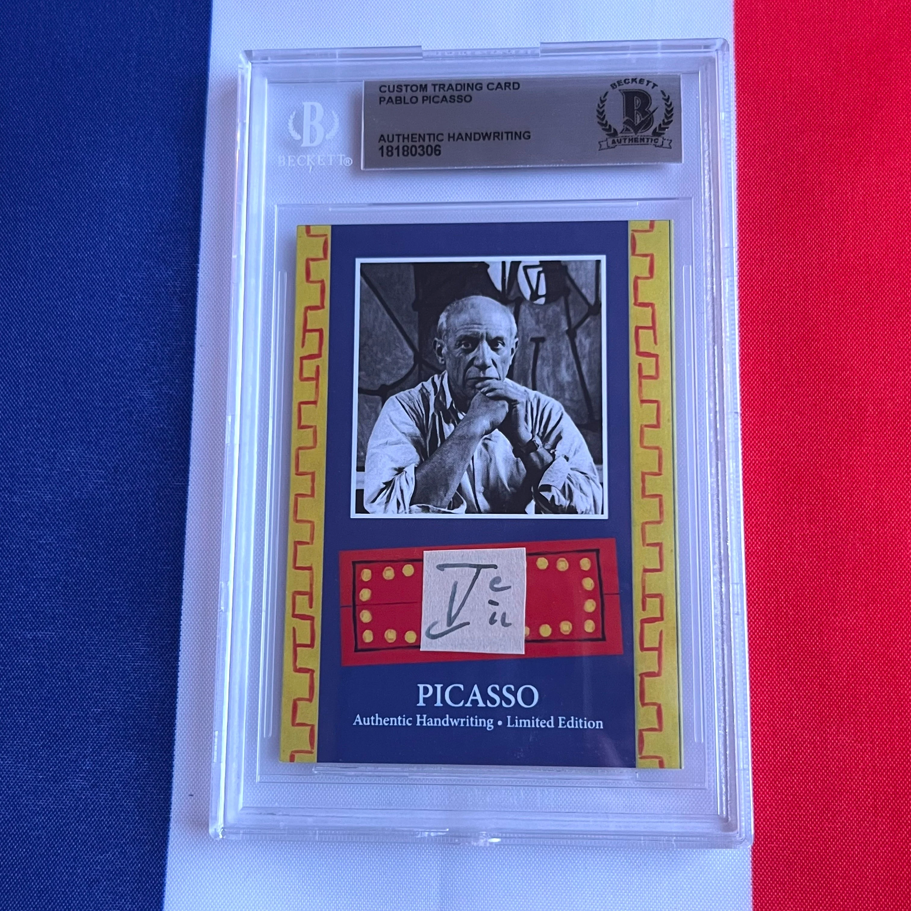 Pablo Picasso Beckett Encapsulated Handwriting - Removed from an Autograph Document - Image 24