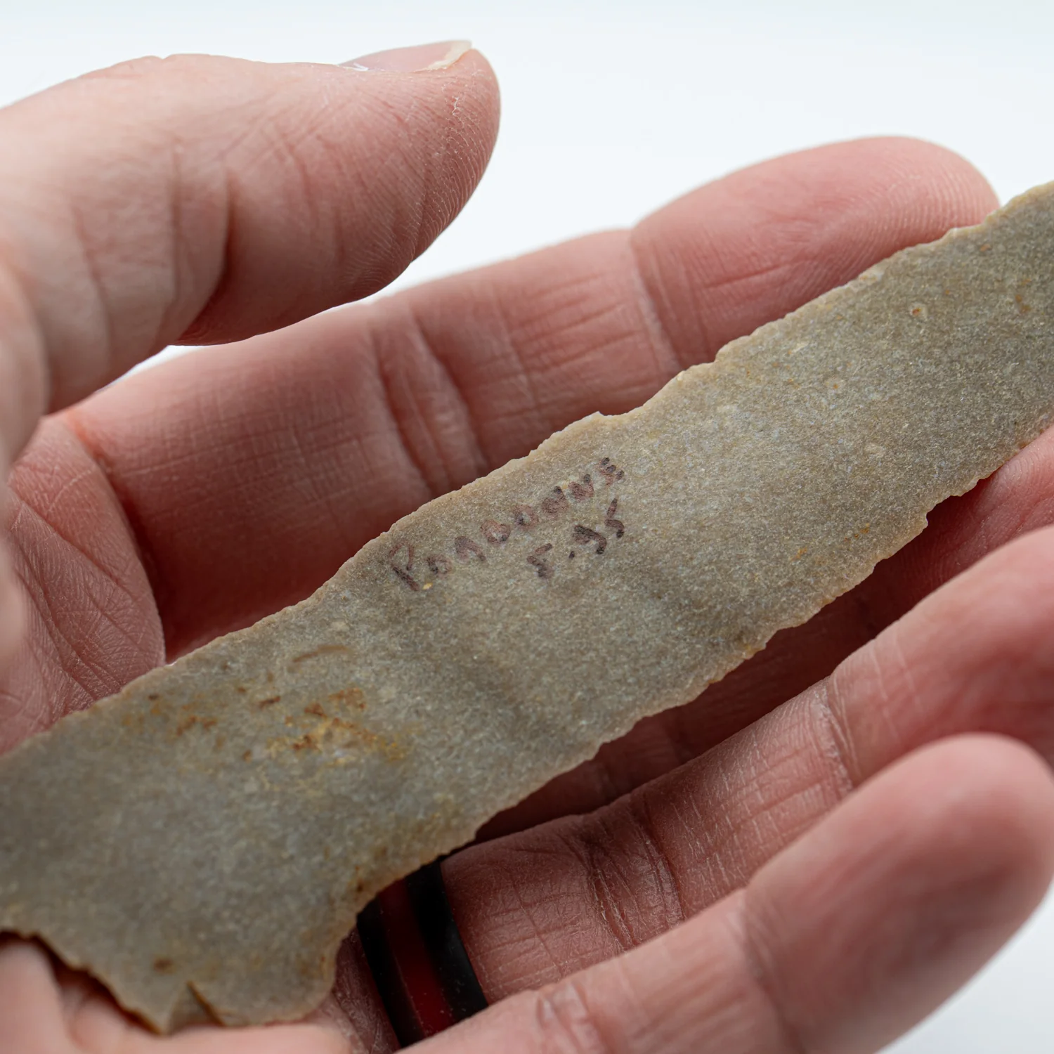 Paleolithic Stone Tool SOLD 3.92" Blade - Image 3
