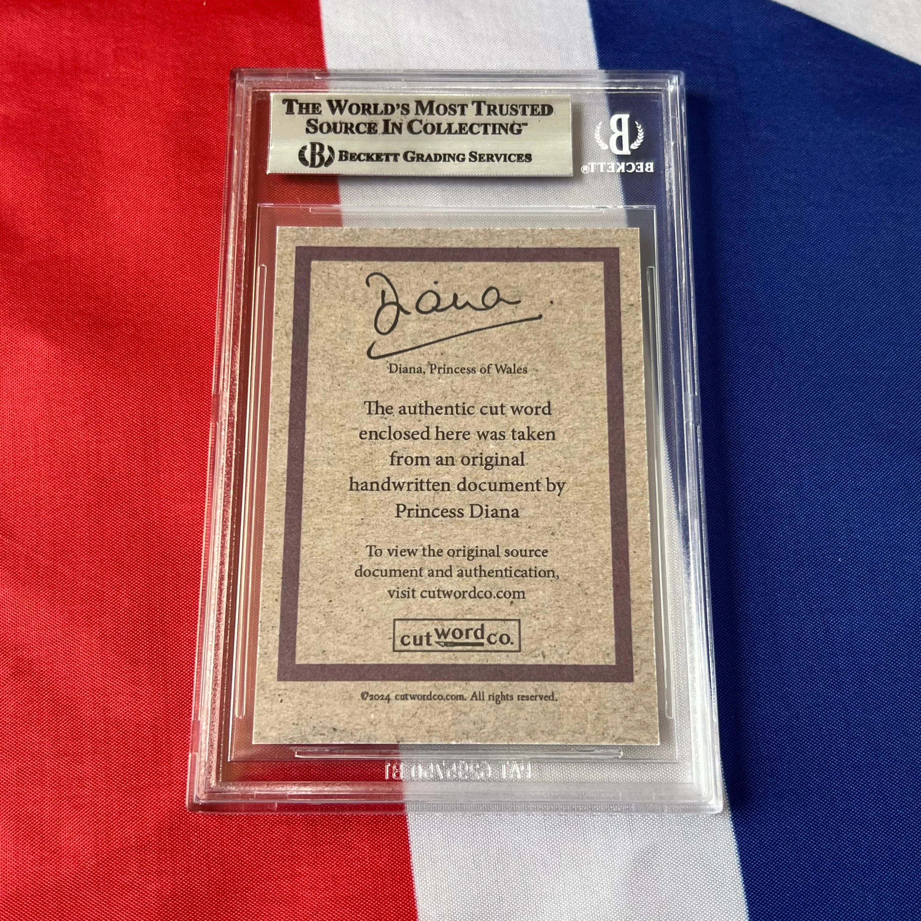 Princess Diana Beckett Handwriting - Removed From an Autograph Letter Signed - Image 3