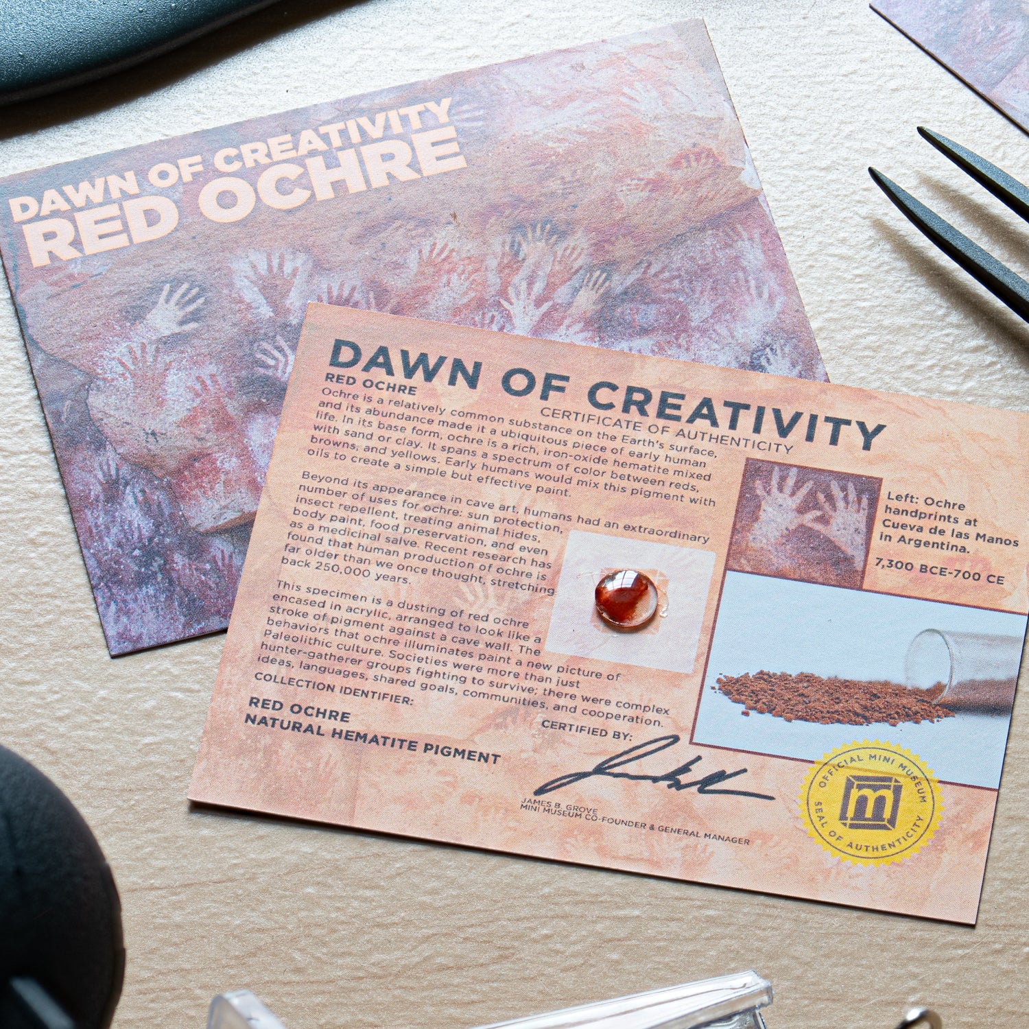 Red Ochre Dawn of Creativity - Card Display - Image 3