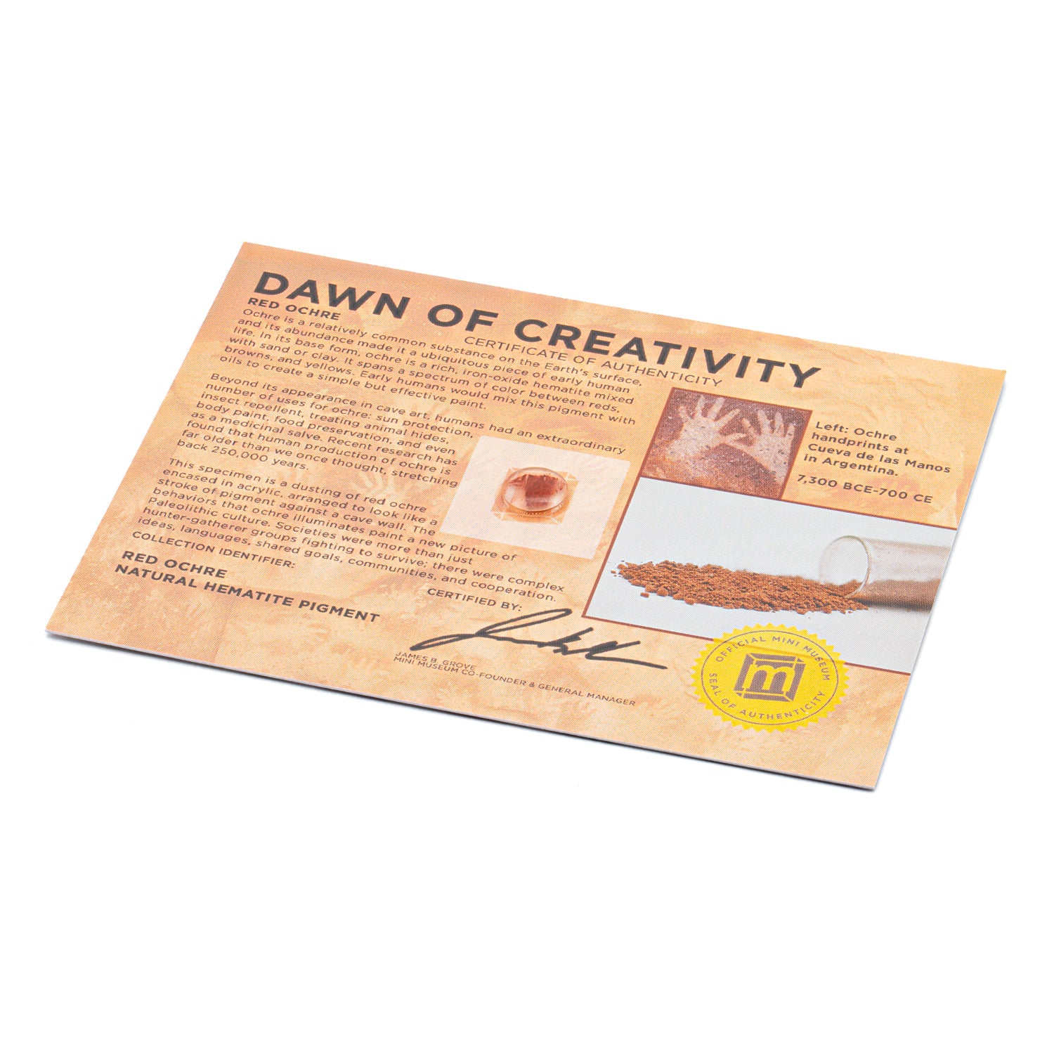 Red Ochre Dawn of Creativity - Card Display - Image 6
